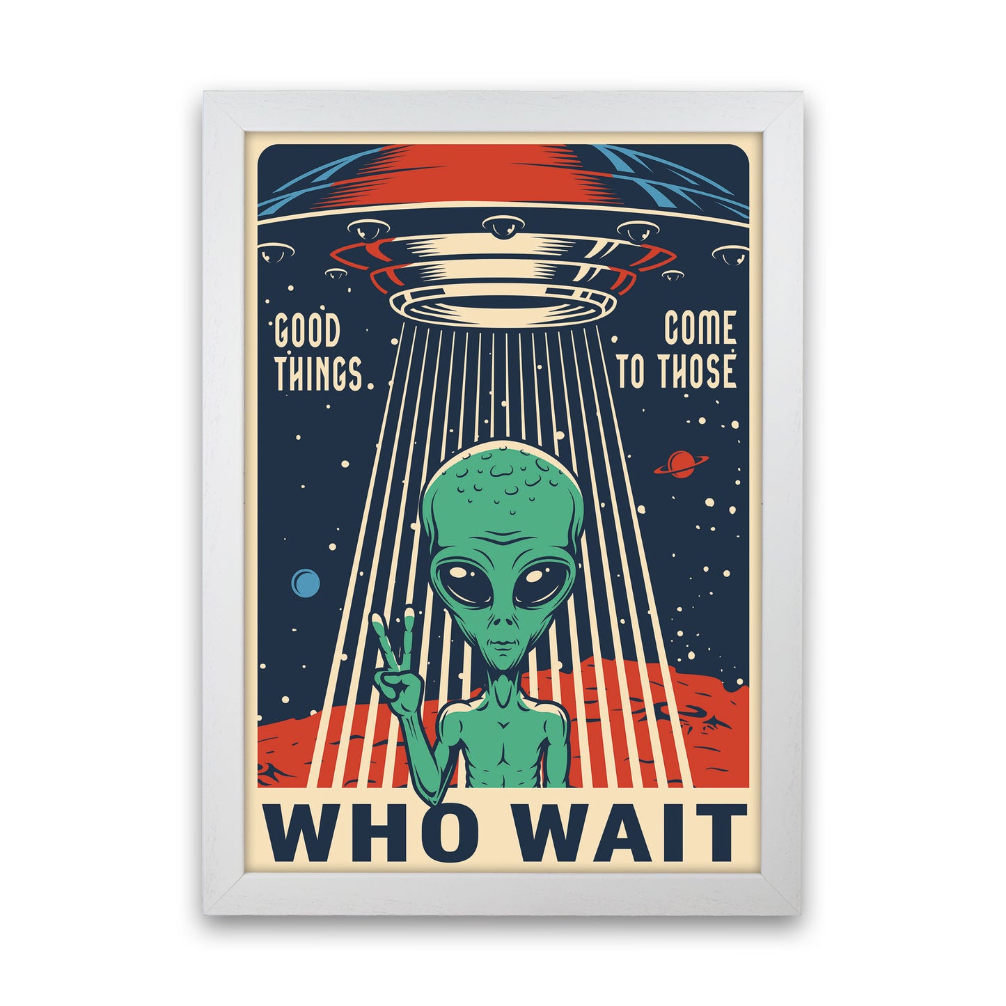 Outer Space Series - #12 Art Print by Jason Stanley White Grain