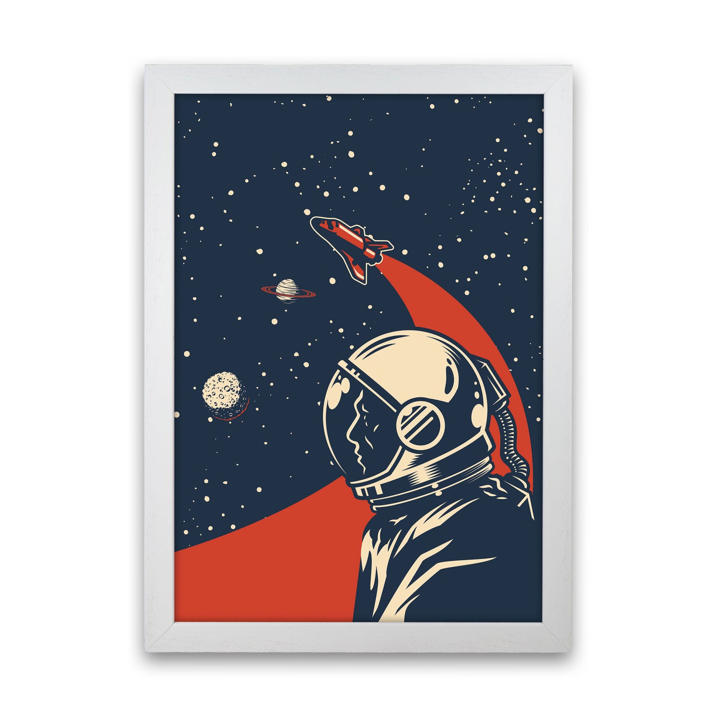 Outer Space Series - #13 Art Print by Jason Stanley White Grain