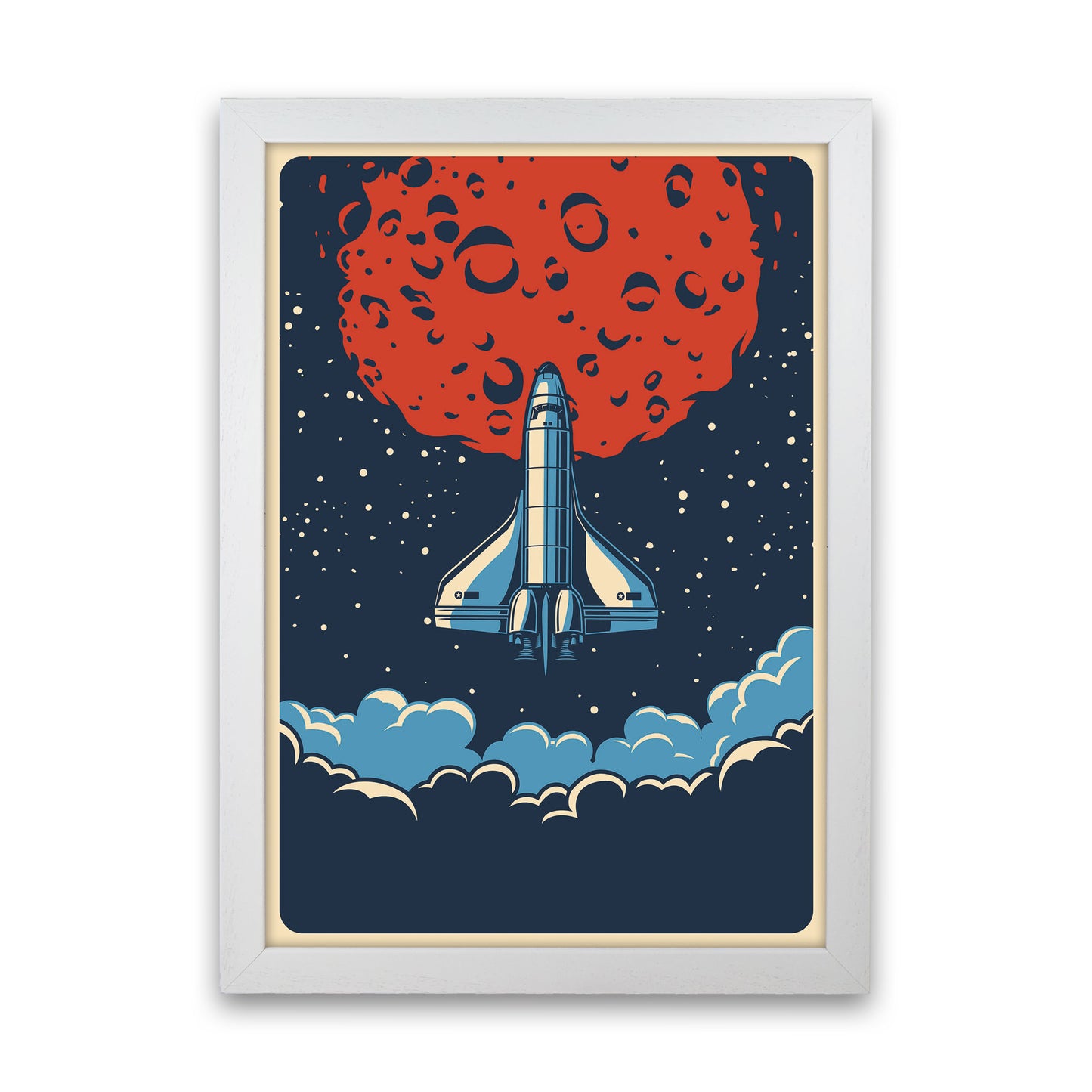 Outer Space Series - #15 Art Print by Jason Stanley White Grain