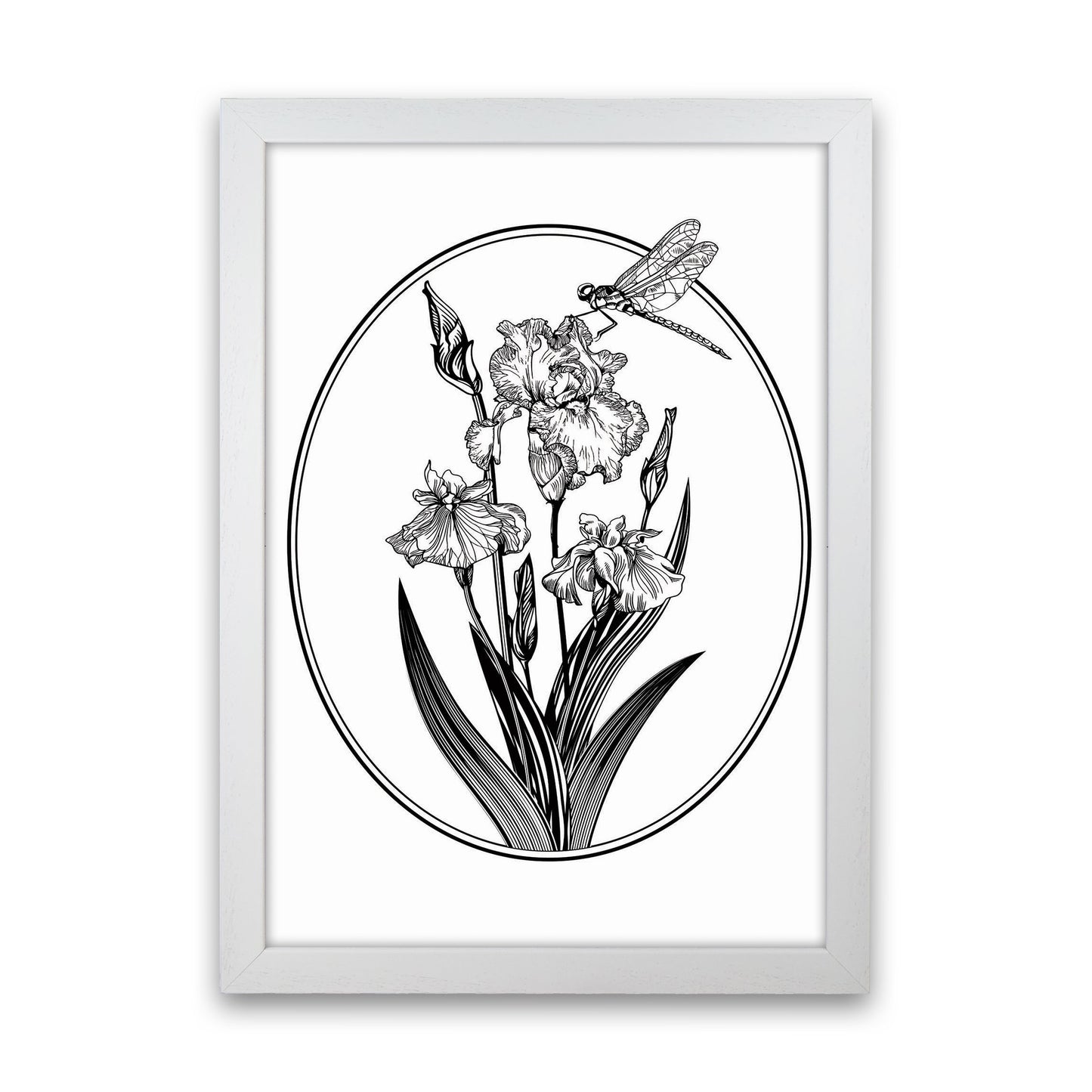 Vintage Beautiful Flower Art Print by Jason Stanley White Grain