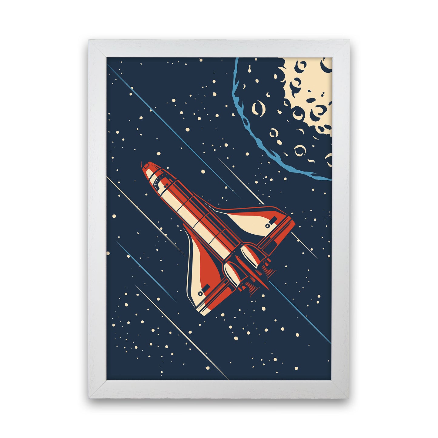 Outer Space Series - #16 Art Print by Jason Stanley White Grain