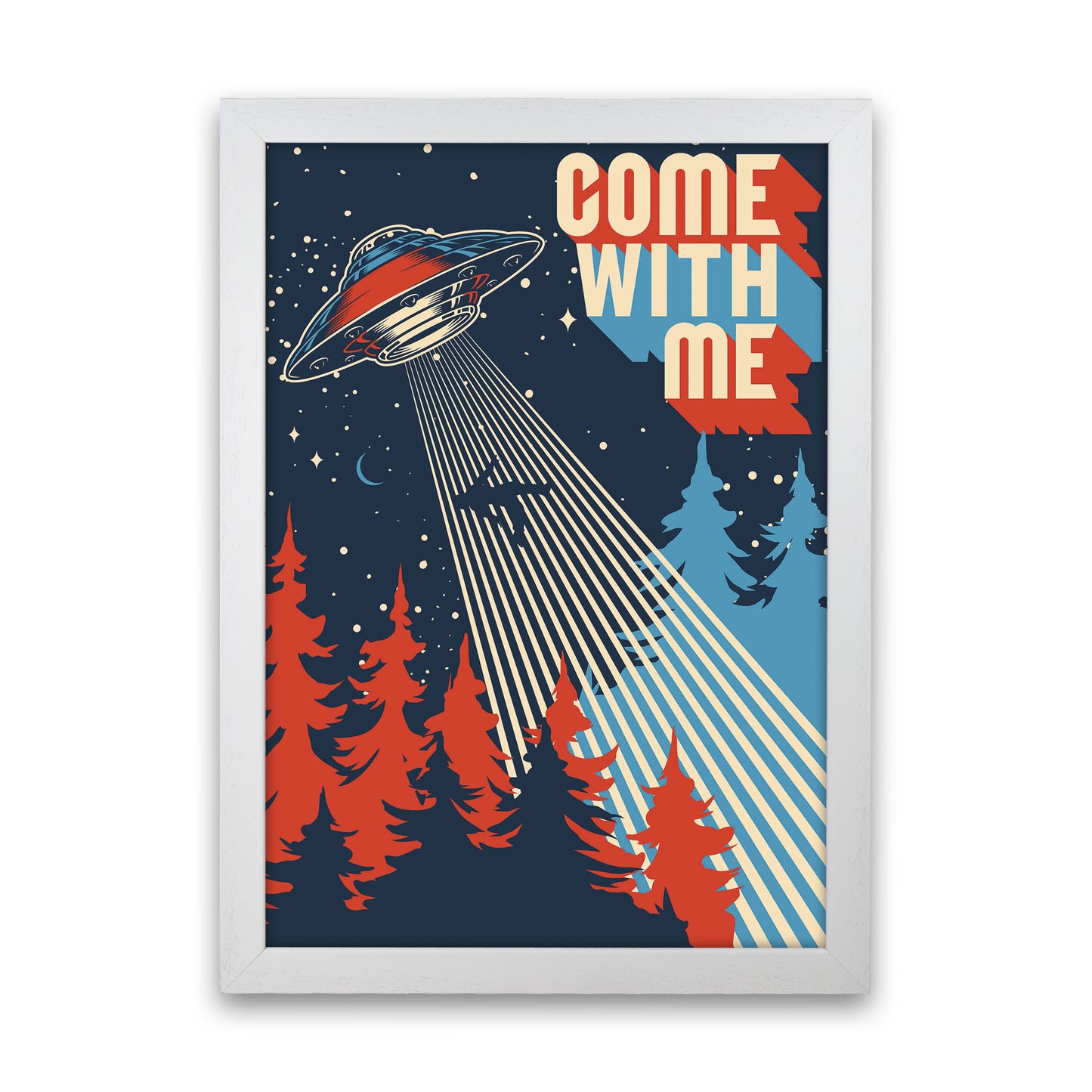 Outer Space Series - #7 Art Print by Jason Stanley White Grain