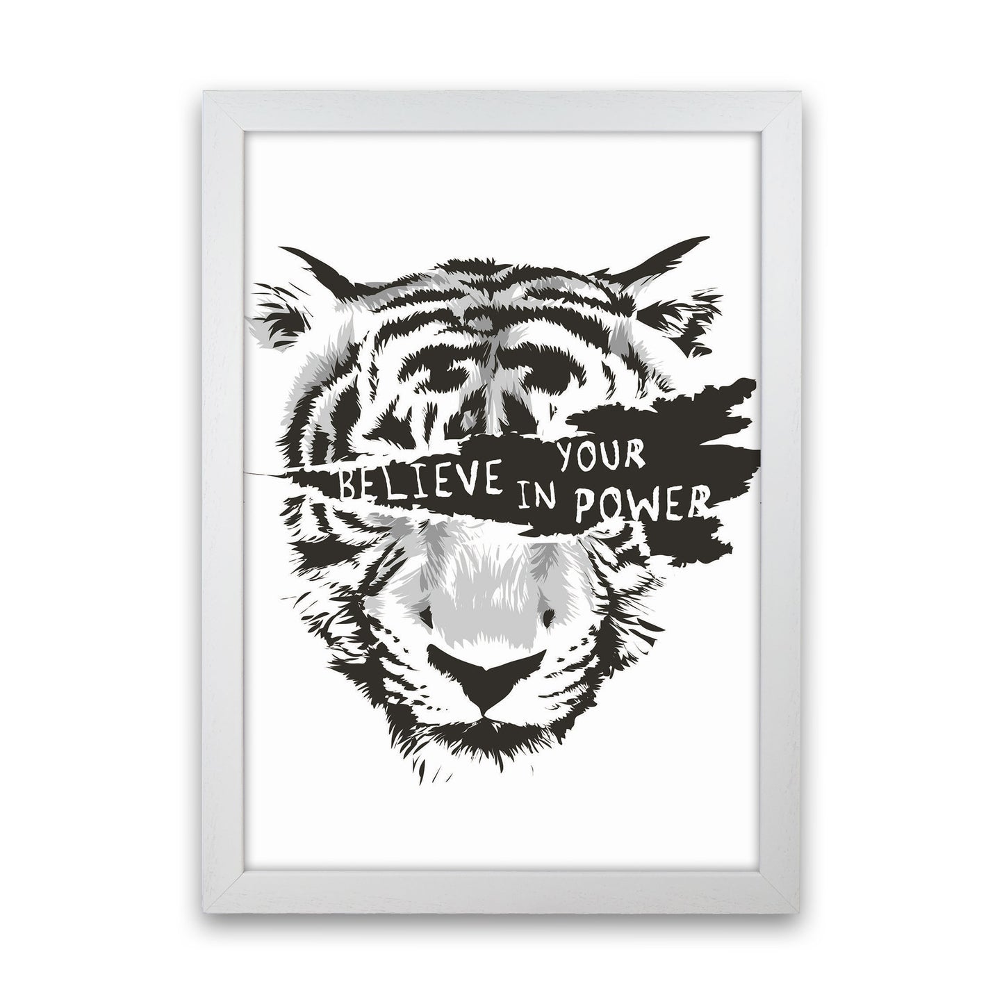 Believe In Your Power Art Print by Jason Stanley White Grain