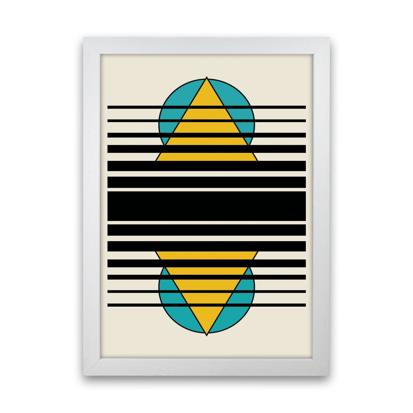 Geometric Suns. IIII Art Print by Jason Stanley White Grain