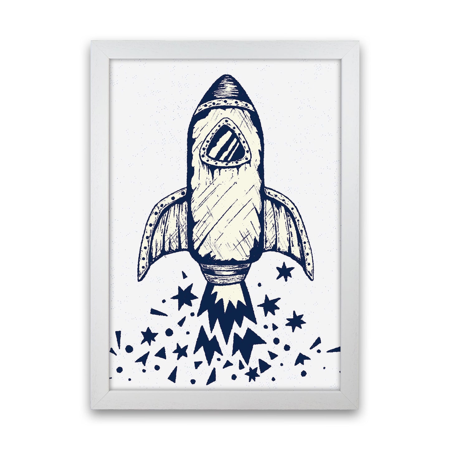 5-4-3-2-1-Blastoff Art Print by Jason Stanley White Grain