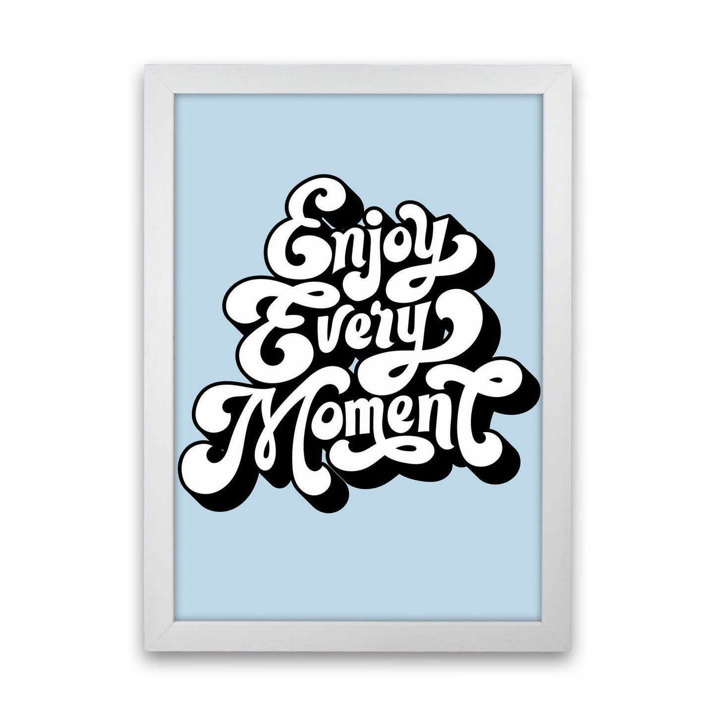 Enjoy Every Moment Art Print by Jason Stanley White Grain