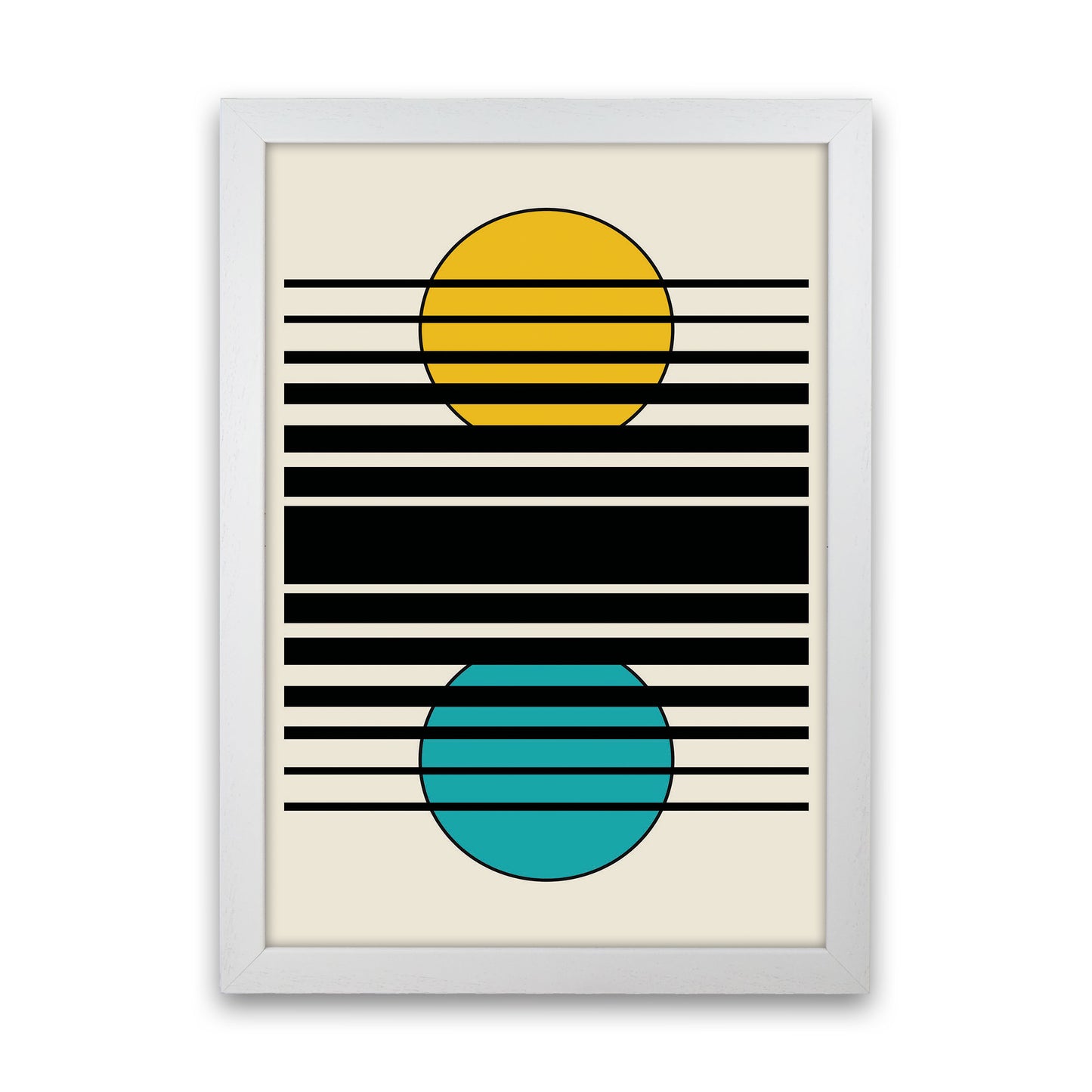 Geometric Suns III Art Print by Jason Stanley White Grain