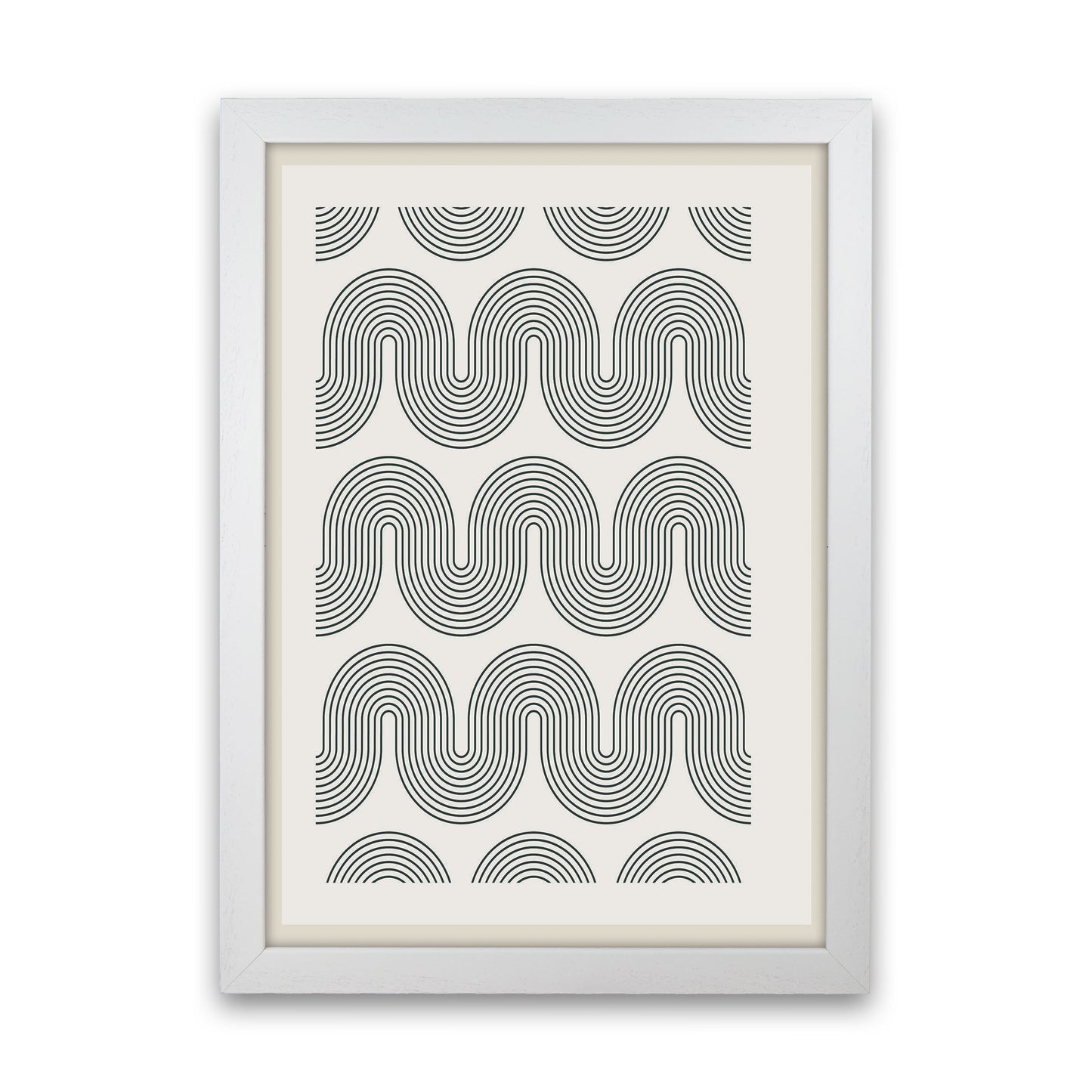 Modern Geometric 2 Art Print by Jason Stanley White Grain