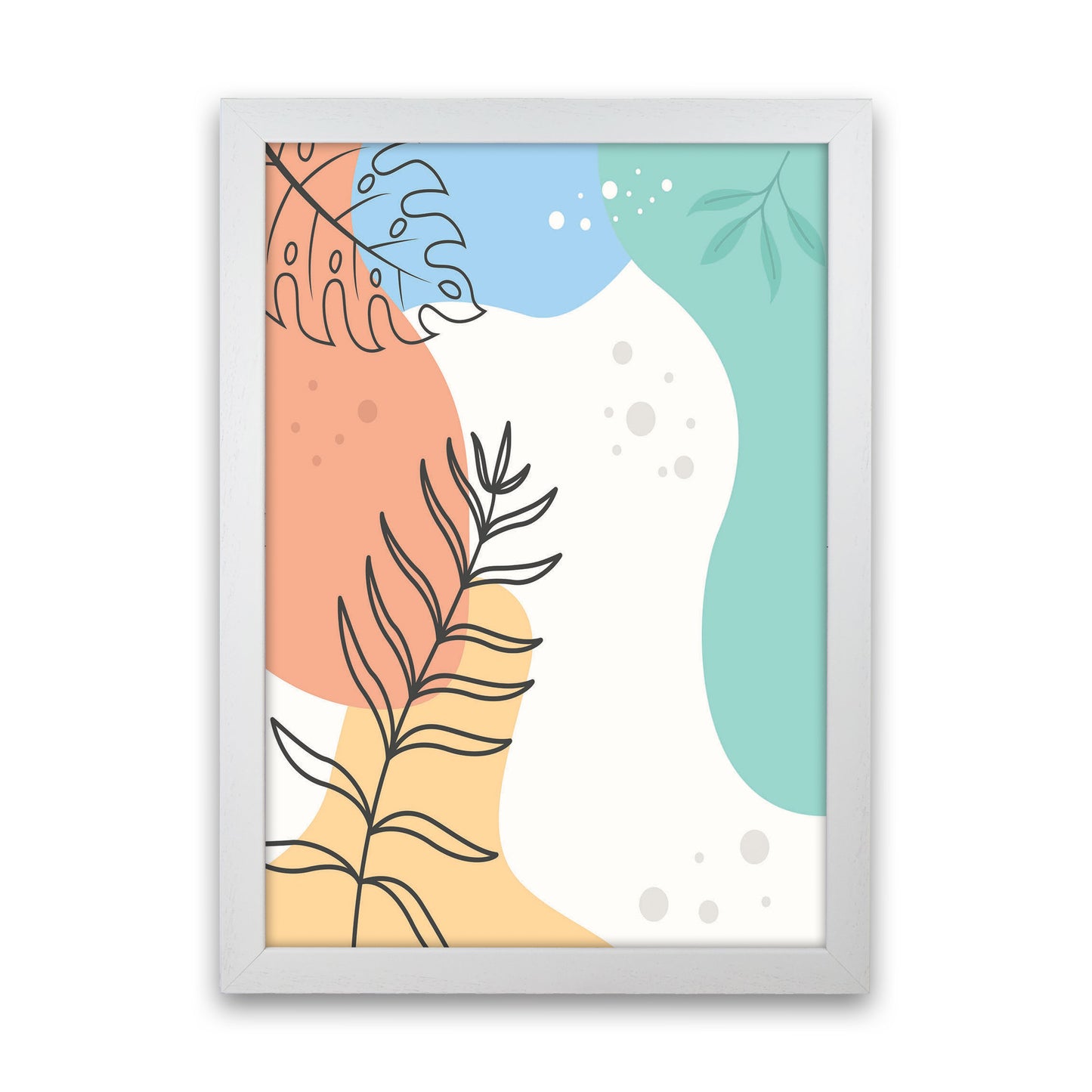 Abstract Leaves II Art Print by Jason Stanley White Grain