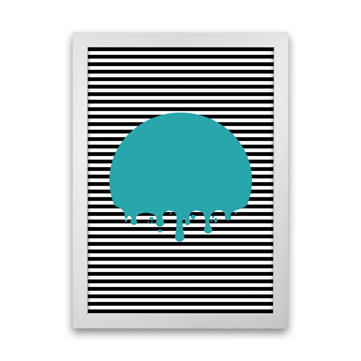 The Melting Moon Art Print by Jason Stanley White Grain