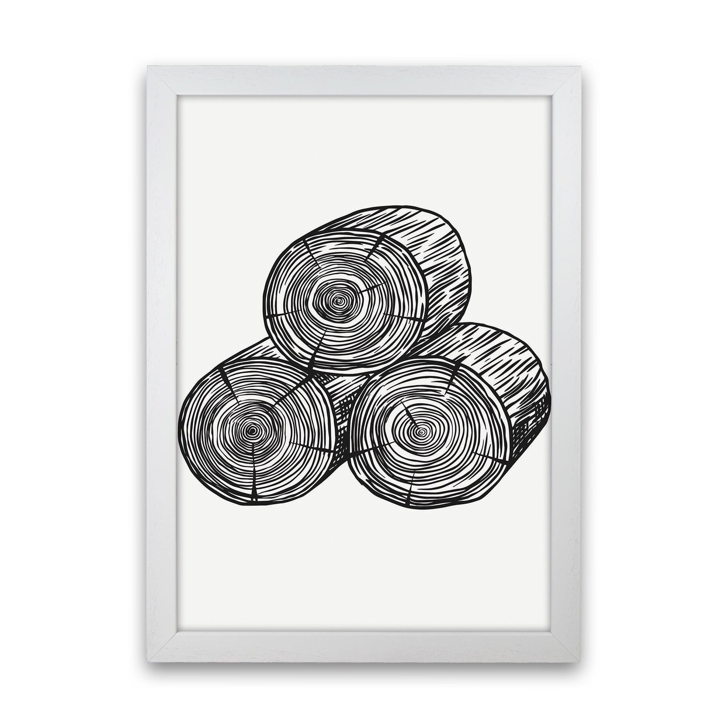 Stack O' Firewood Art Print by Jason Stanley White Grain