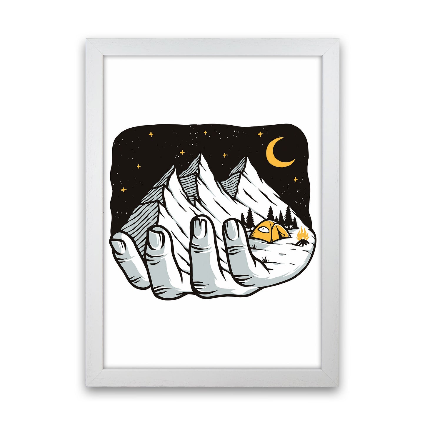 Grab A Handfull Art Print by Jason Stanley White Grain