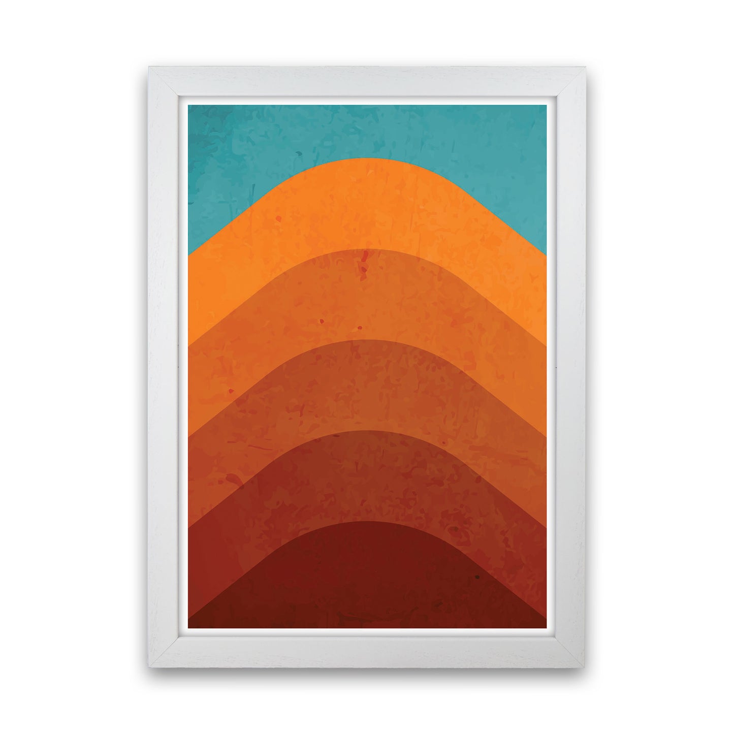 Orange Mountain Art Print by Jason Stanley White Grain