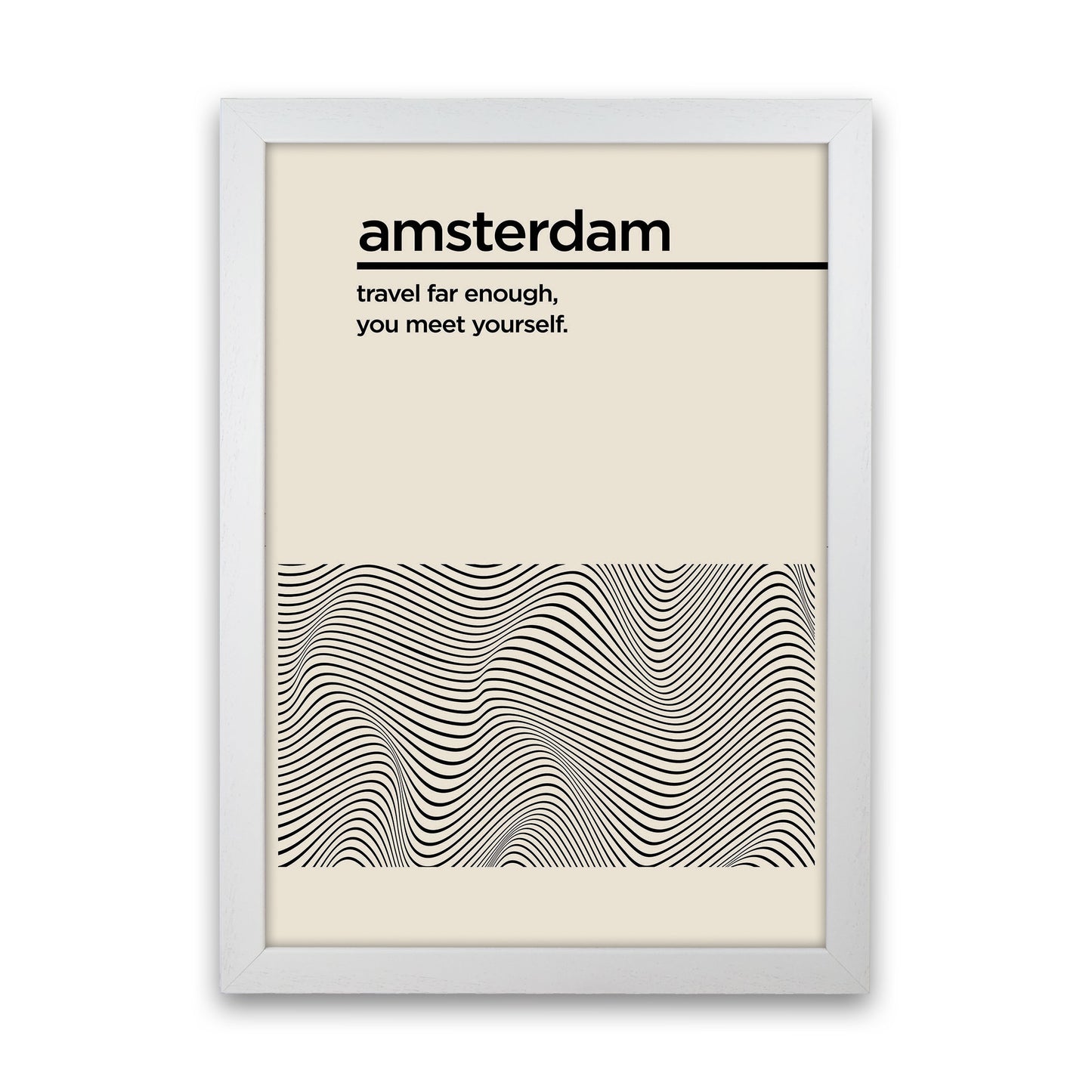 Amsterdam Travel Art Print by Jason Stanley White Grain