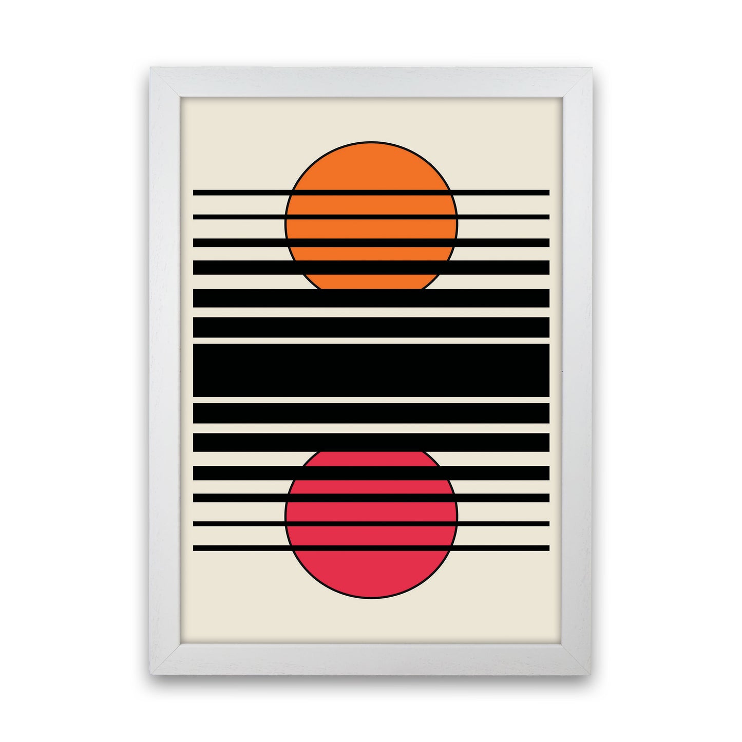 Geometric Suns Art Print by Jason Stanley White Grain