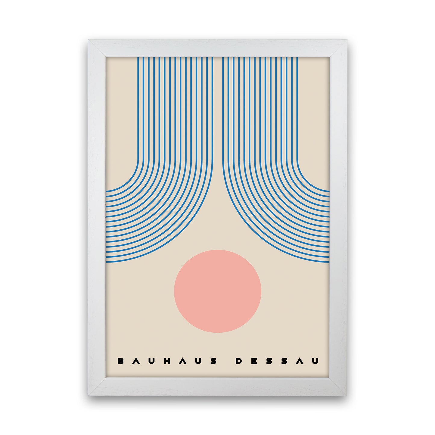 Bauhaus Design Art Print by Jason Stanley White Grain