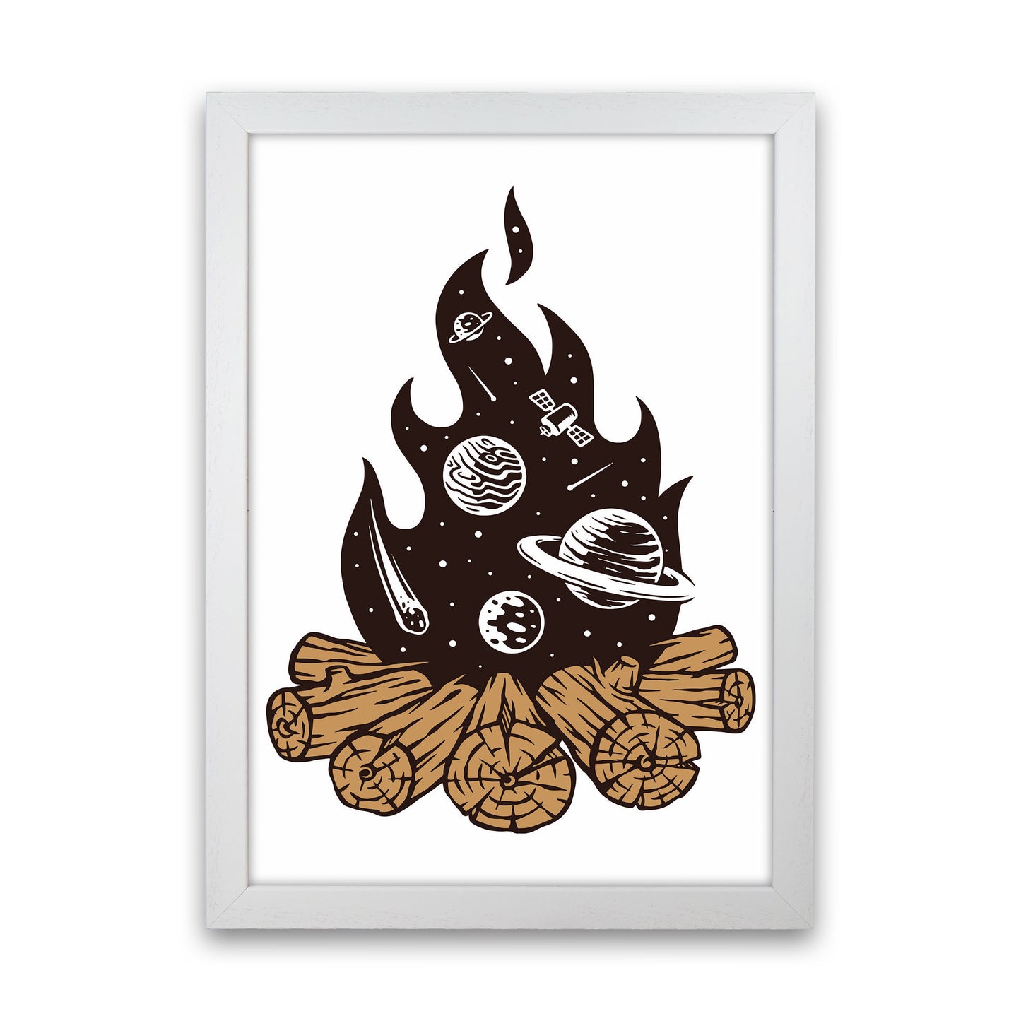 Mystical Fire Art Print by Jason Stanley White Grain