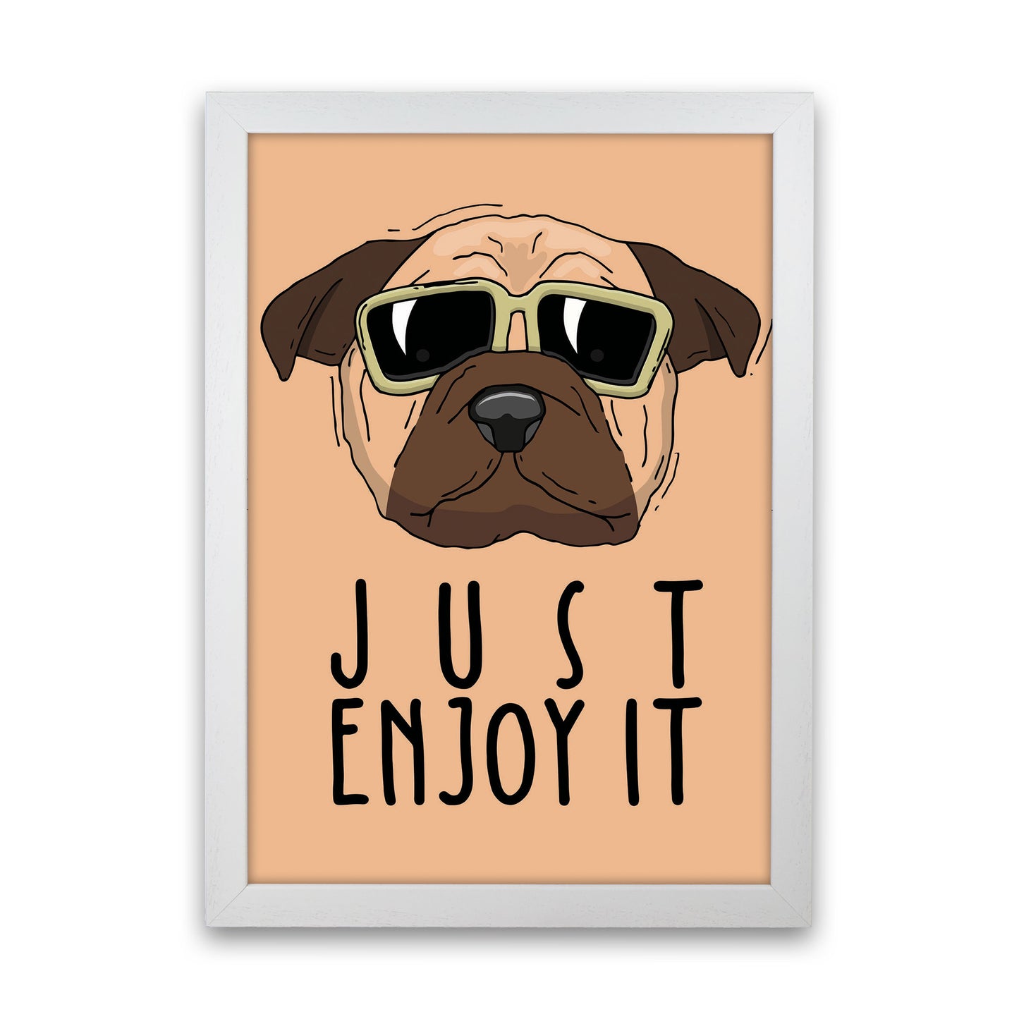 Just Enjoy It Art Print by Jason Stanley White Grain