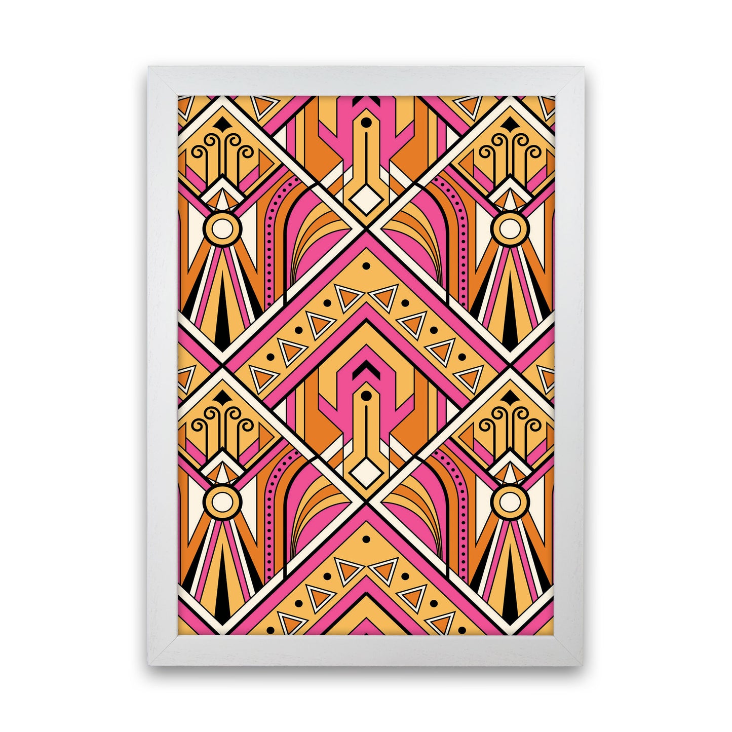 Pink Patterns Art Print by Jason Stanley White Grain