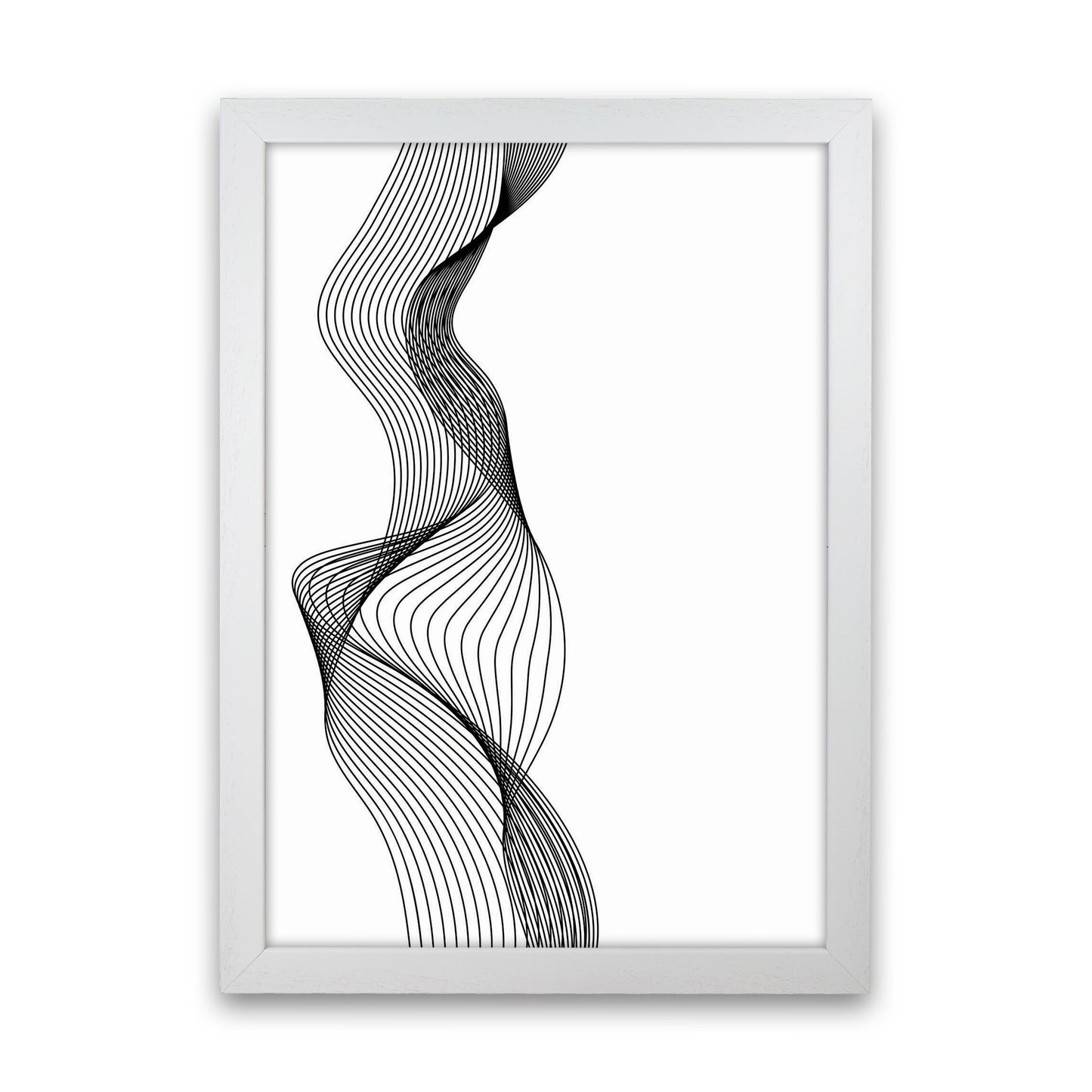 Line Wobbles Art Print by Jason Stanley White Grain