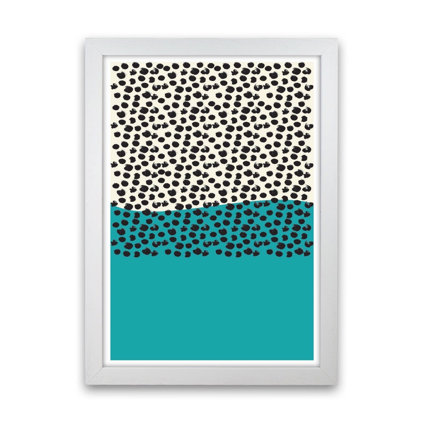 Blue Vibe 2 Art Print by Jason Stanley White Grain