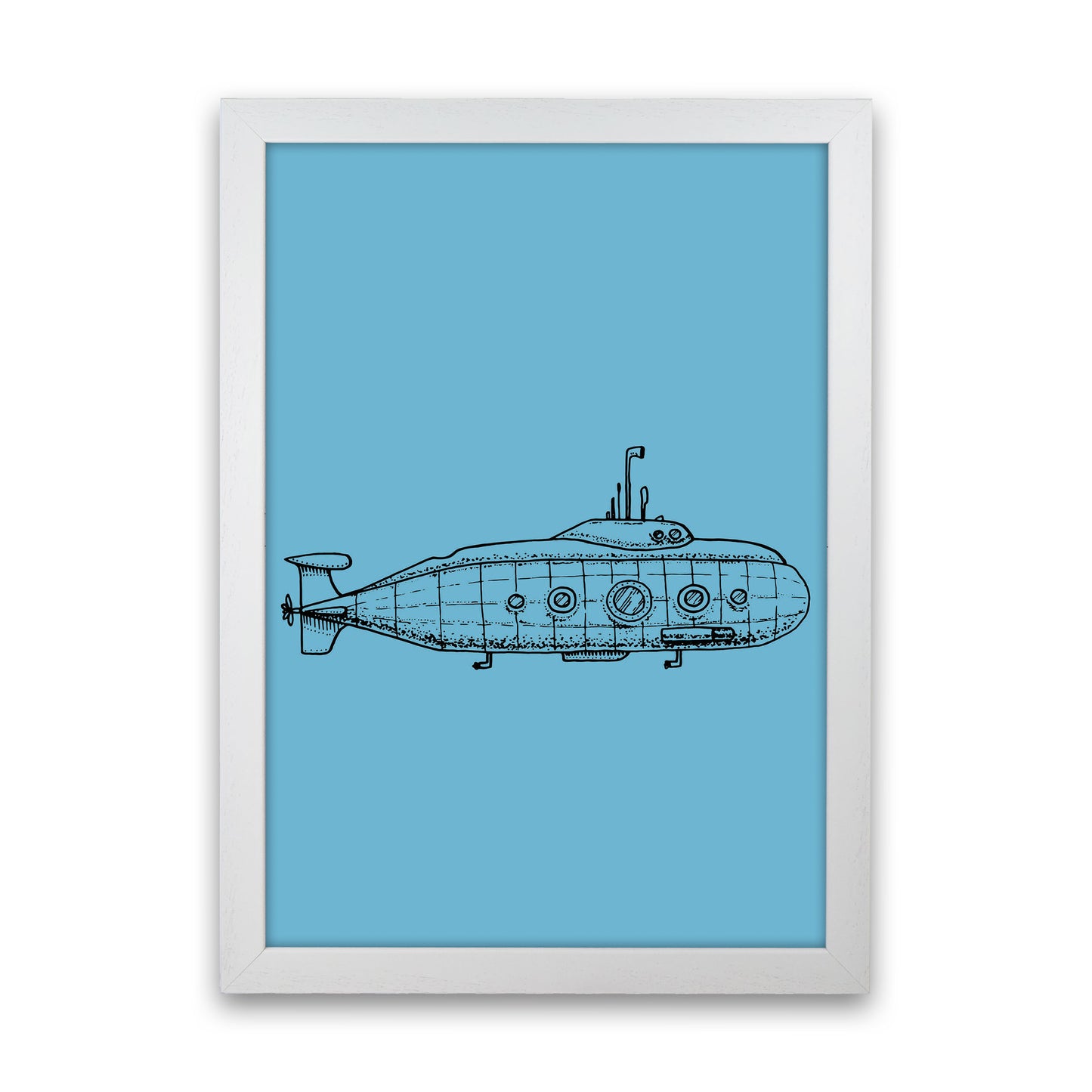 Below Sea Art Print by Jason Stanley White Grain