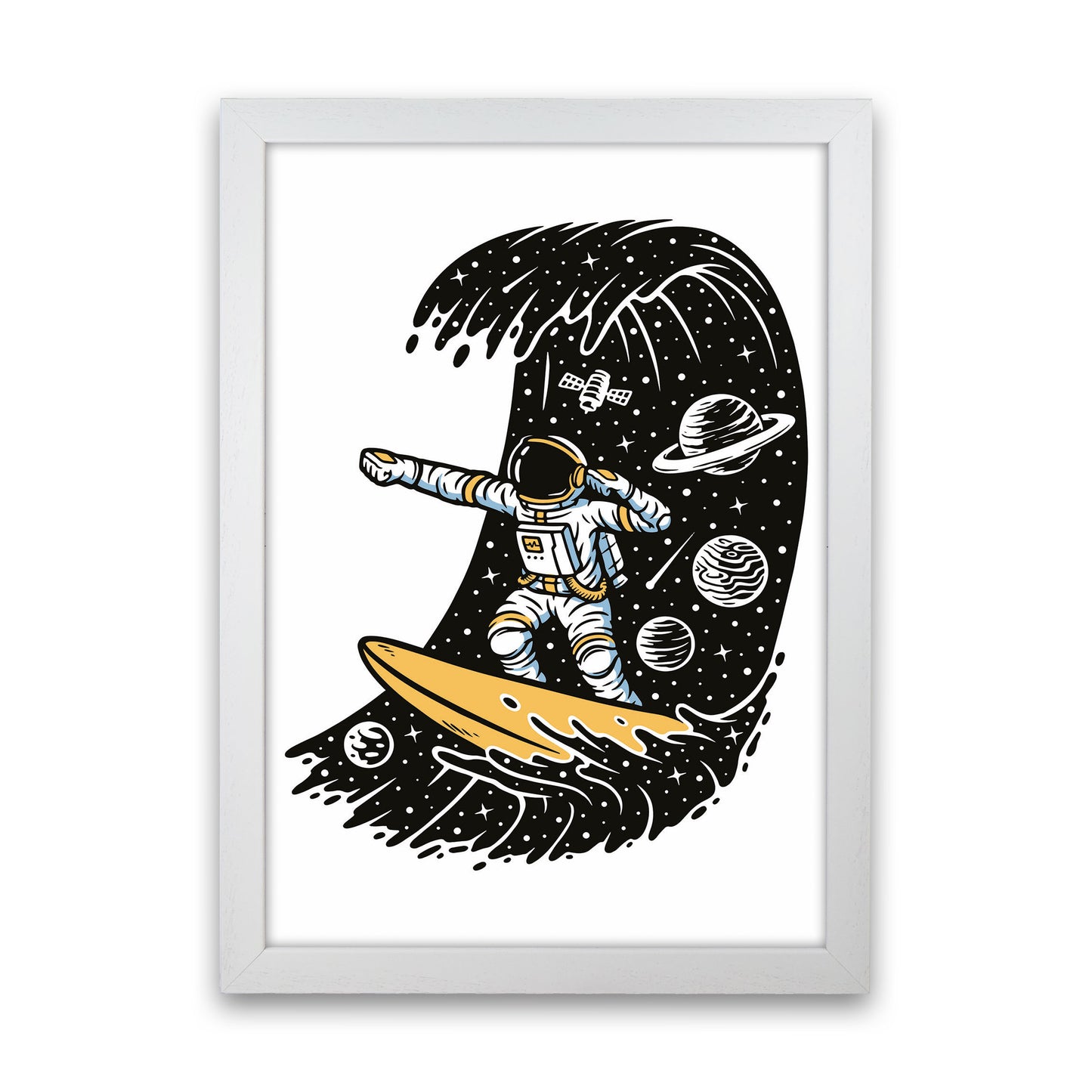 Surf's Up Art Print by Jason Stanley White Grain