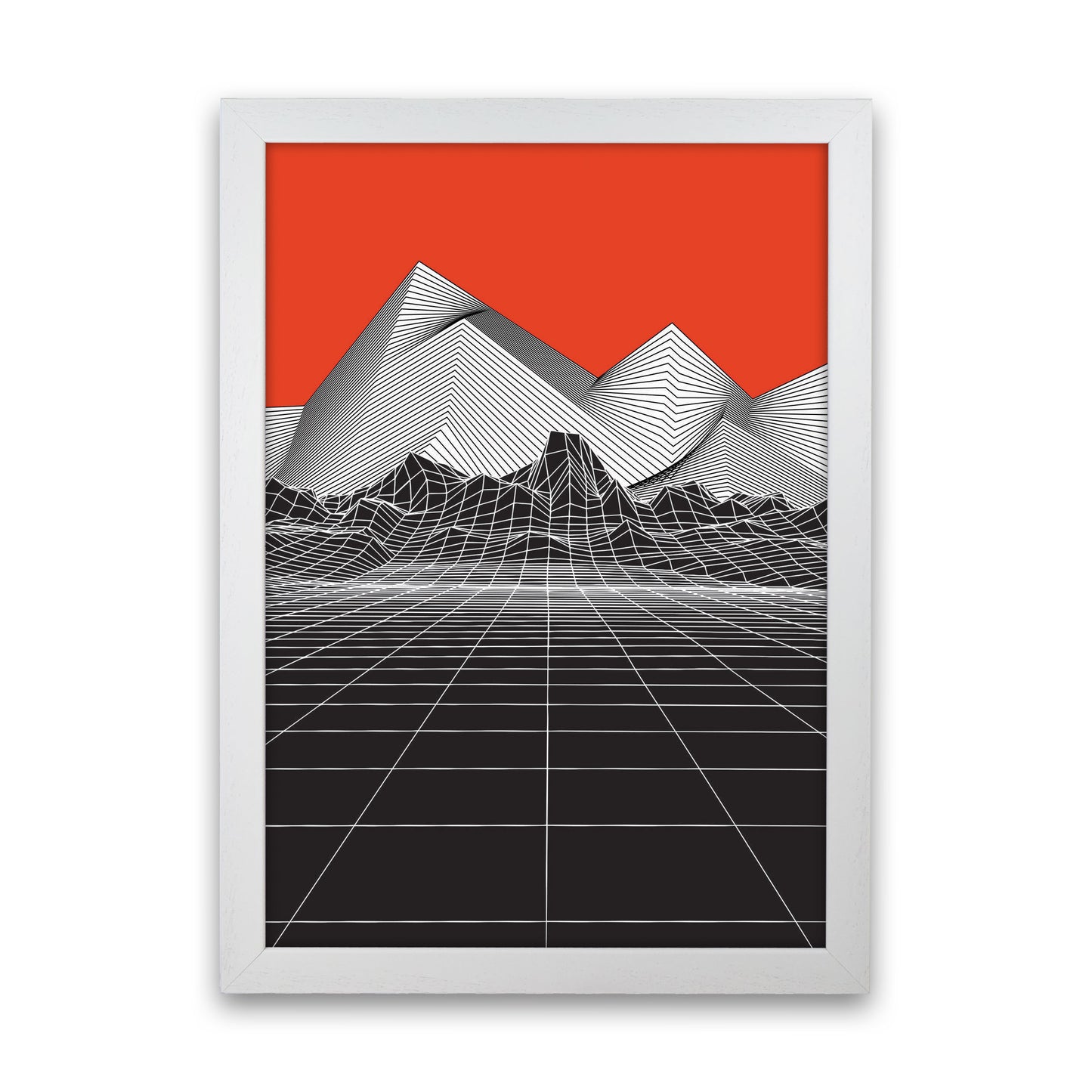Big Red Art Print by Jason Stanley White Grain