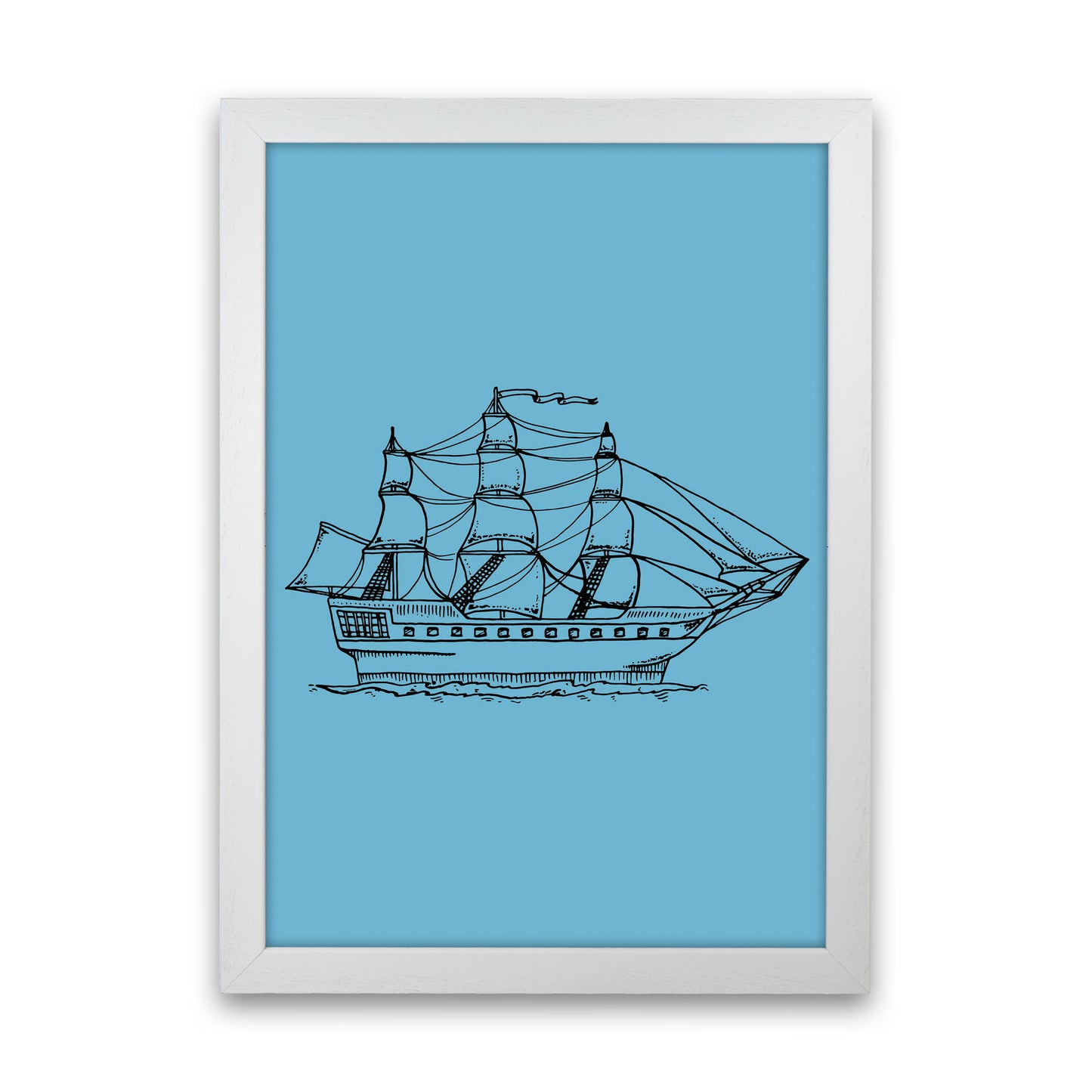 Above Sea Art Print by Jason Stanley White Grain
