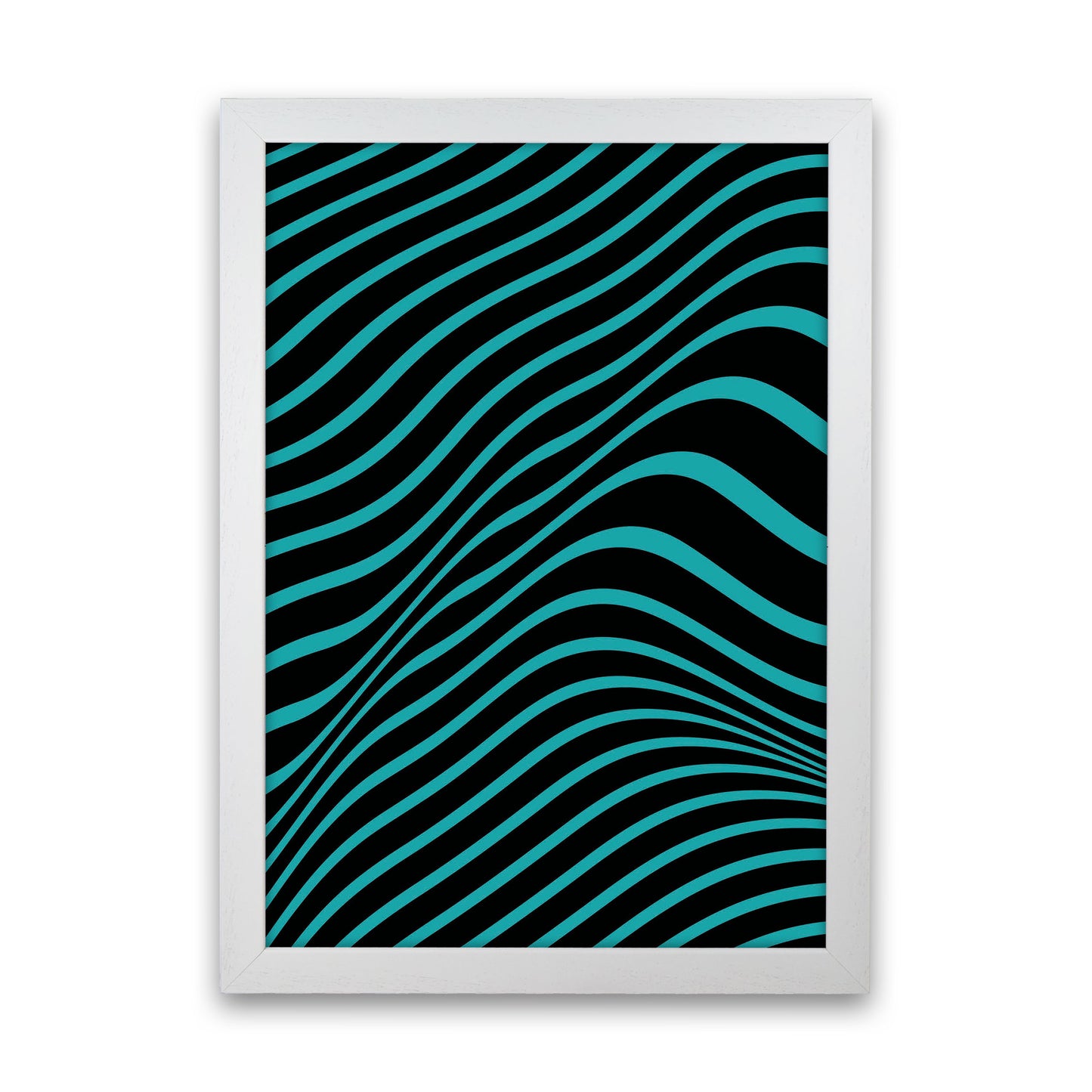 Blue Vibes Art Print by Jason Stanley White Grain