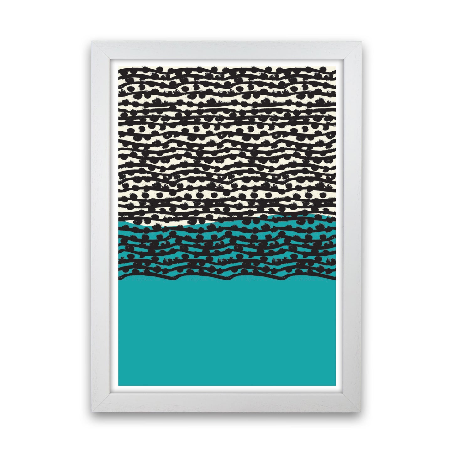 Blue Vibe Art Print by Jason Stanley White Grain