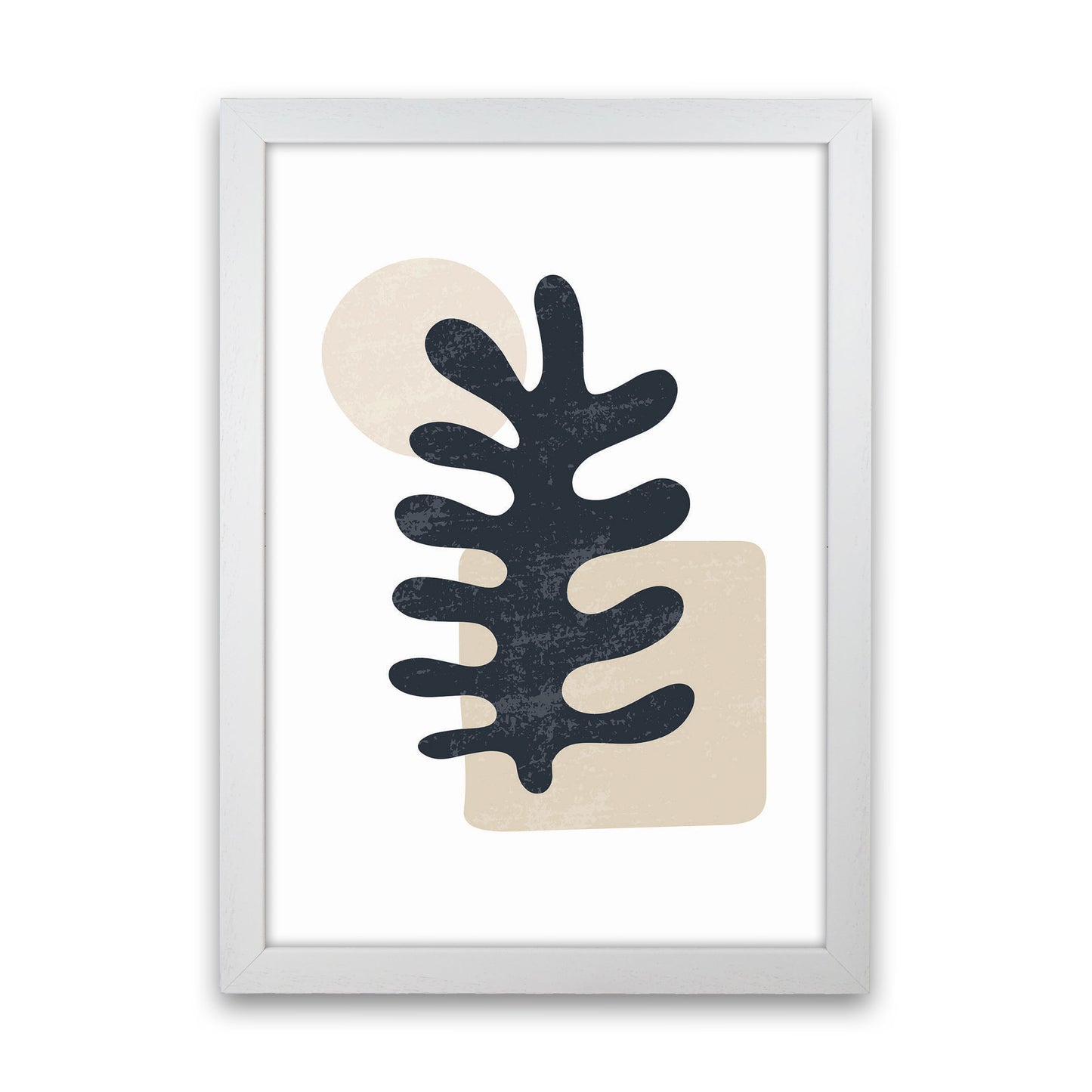 Minimal Abstract Algae III Art Print by Jason Stanley White Grain