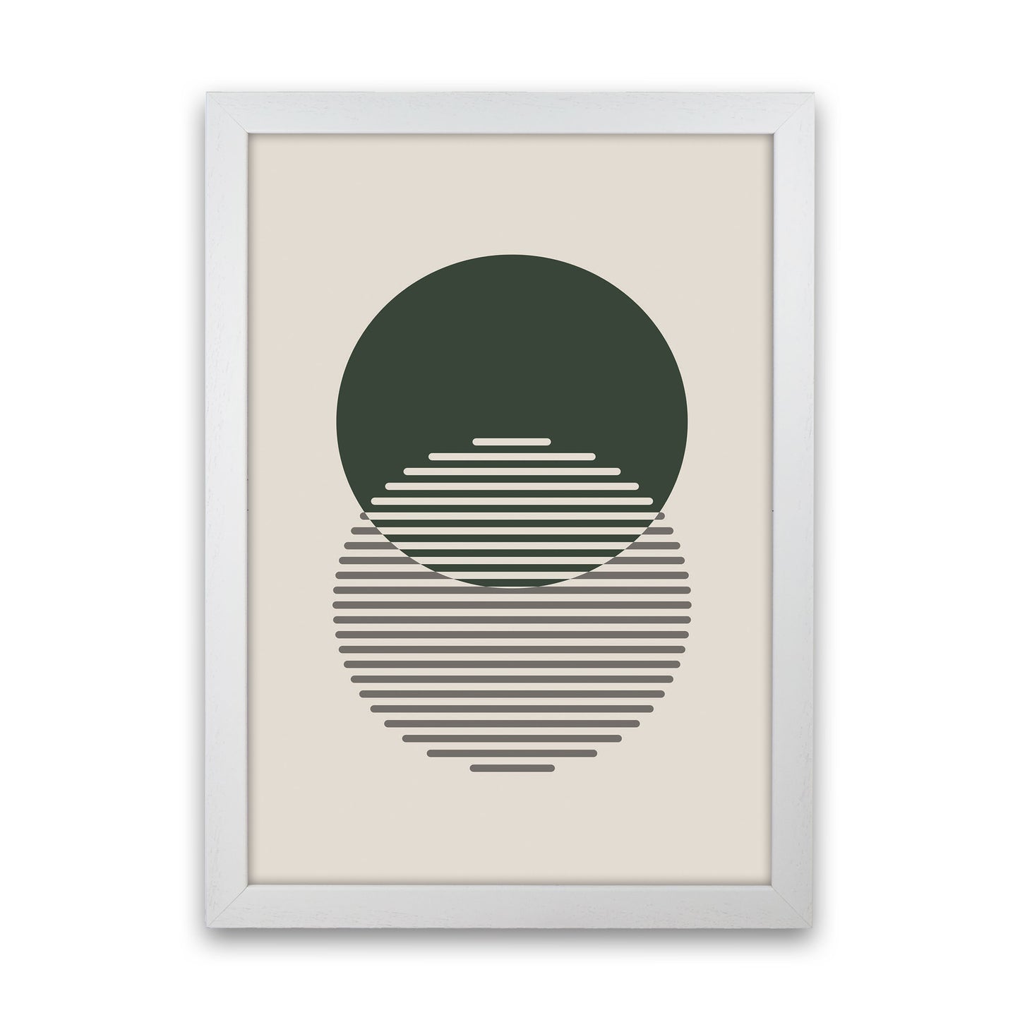Minimal Abstract Circles II Art Print by Jason Stanley White Grain