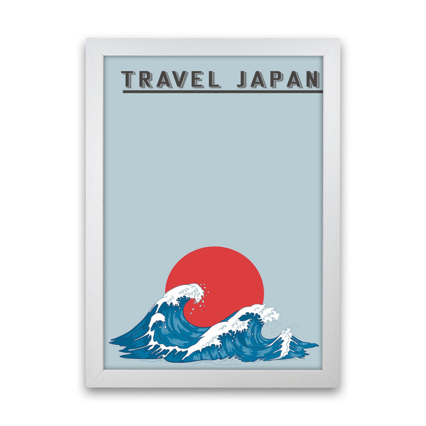 Japanese Waves Art Print by Jason Stanley White Grain