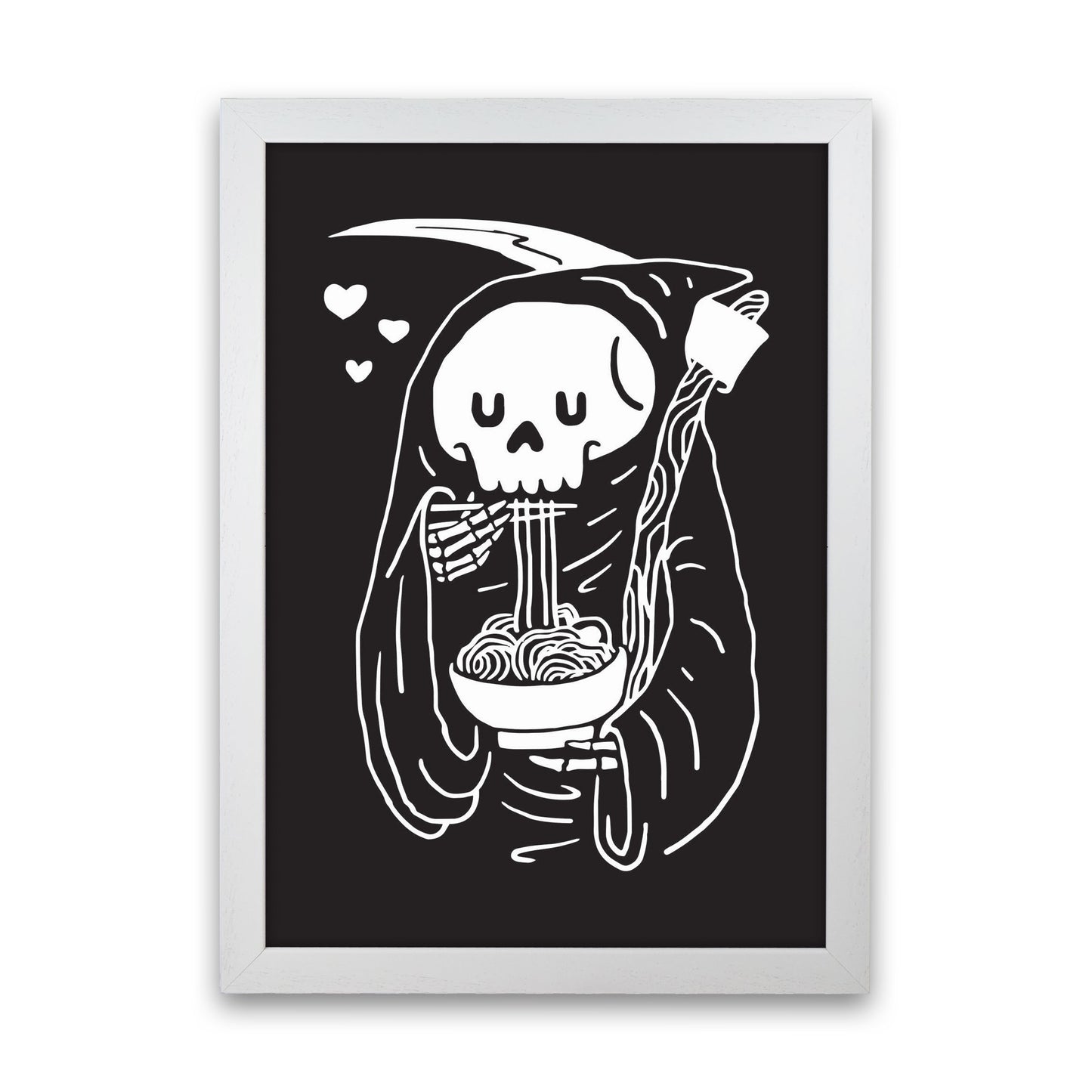 But First...Noodles Art Print by Jason Stanley White Grain