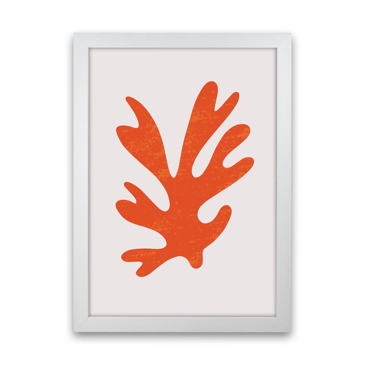 Abstract Red Algae Art Print by Jason Stanley White Grain