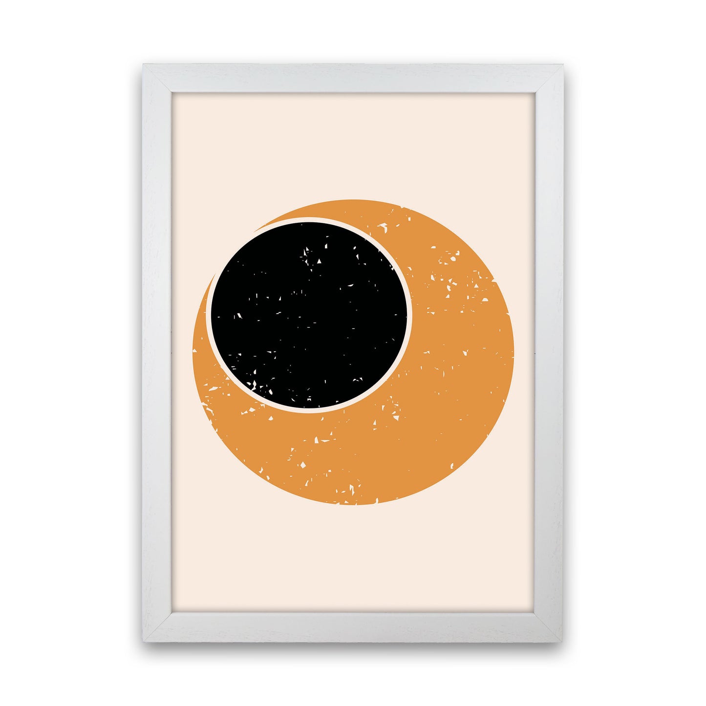 Abstract Contemporary Sun Art Print by Jason Stanley White Grain