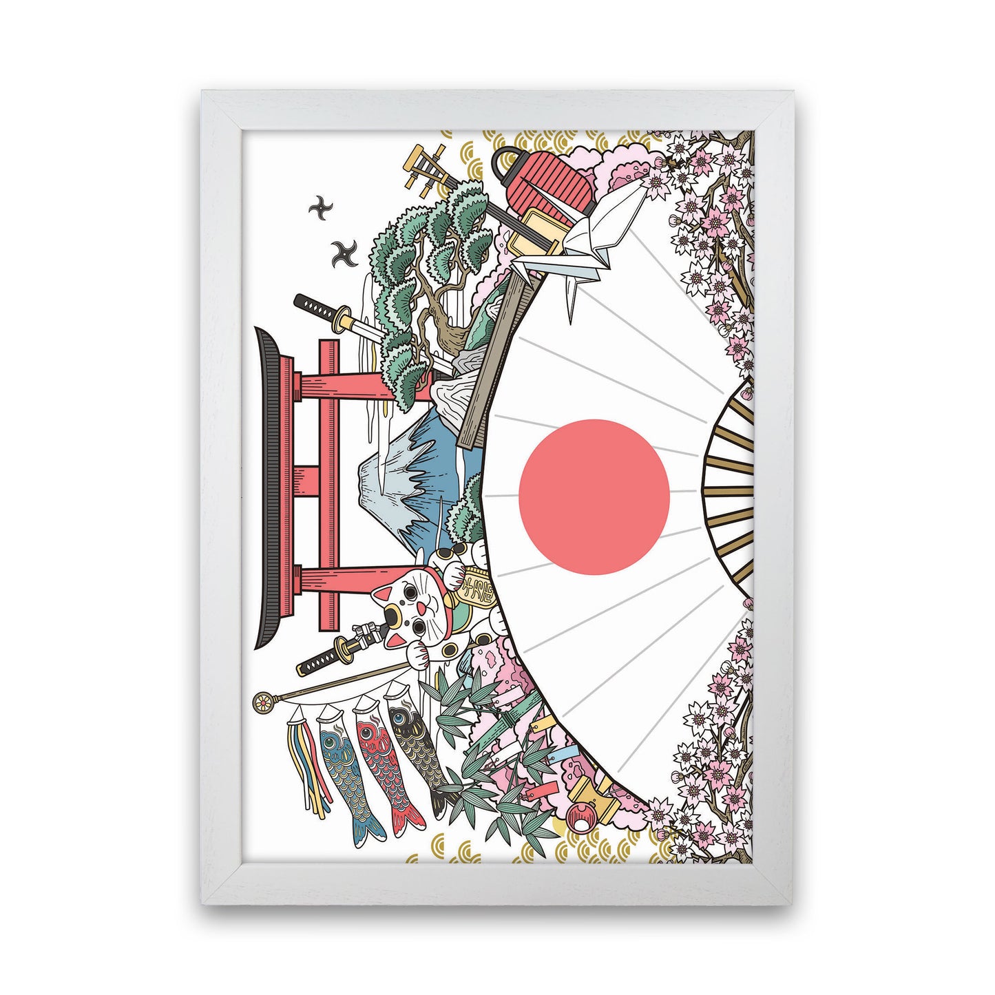 All Japan Has To Offer Art Print by Jason Stanley White Grain