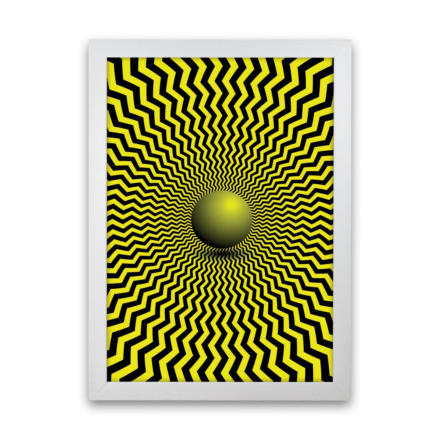 Optical Illusion Art Print by Jason Stanley White Grain