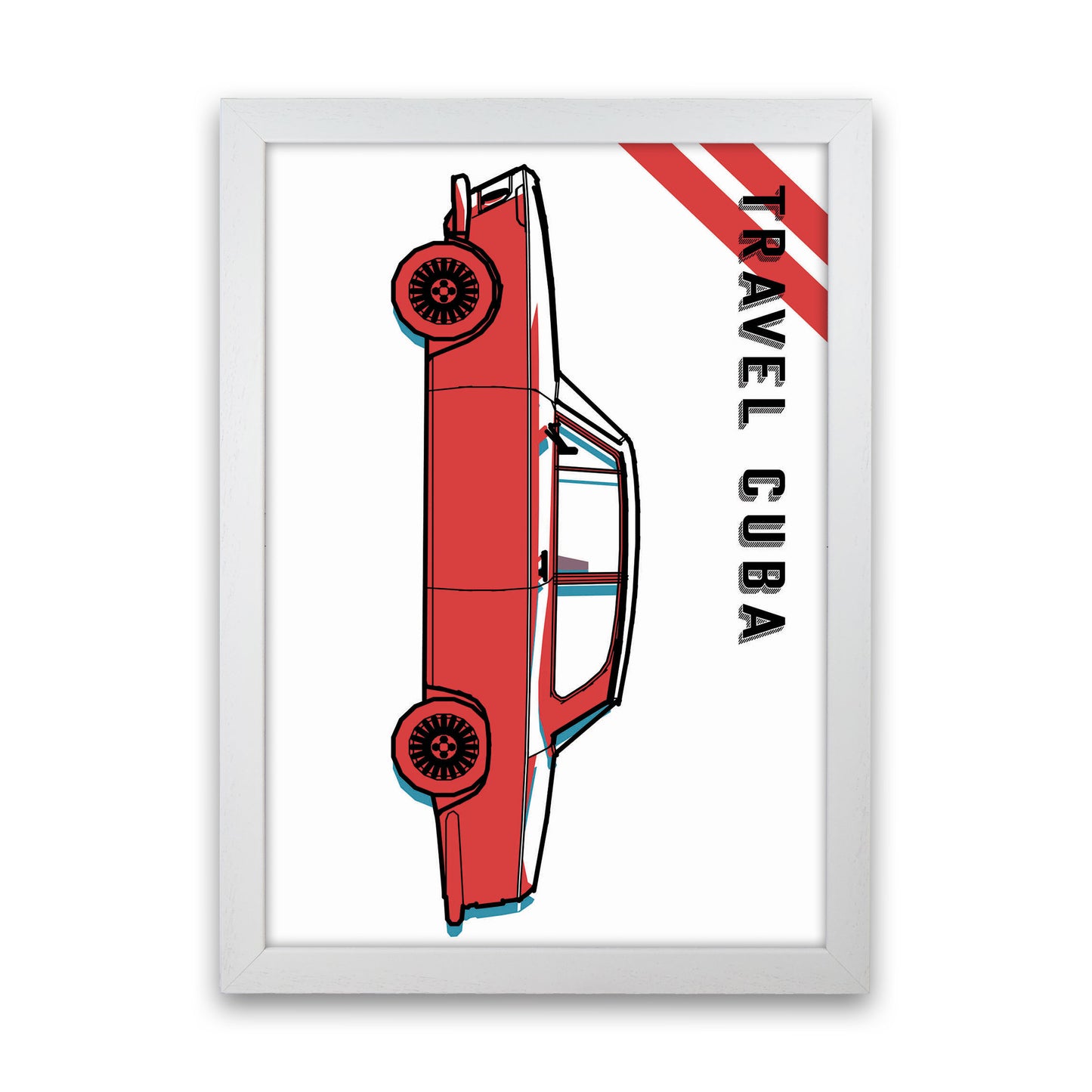 Travel Cuba Art Print by Jason Stanley White Grain