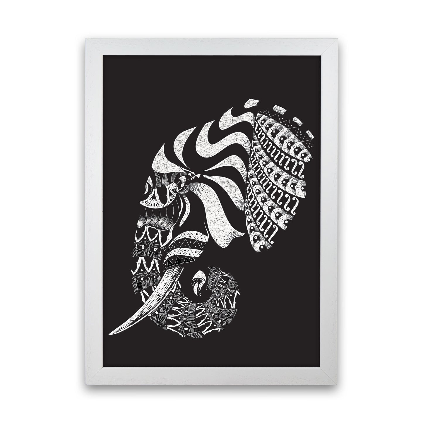 Ornate Elephant II Art Print by Jason Stanley White Grain