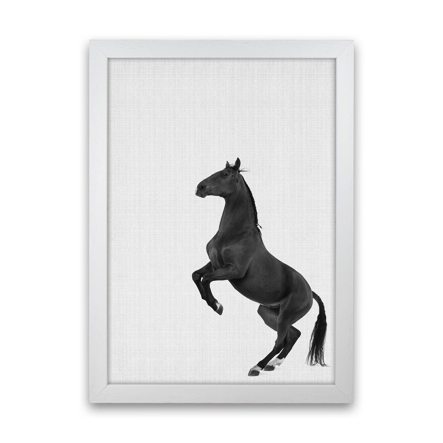 The Dark Horse Rides At Night #2 Art Print by Jason Stanley White Grain