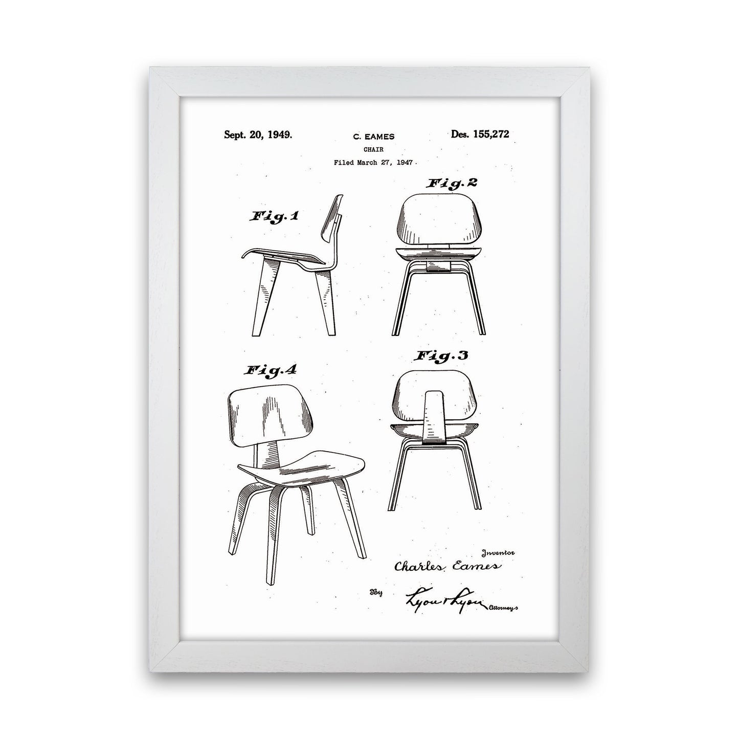 Chari Patent Art Print by Jason Stanley White Grain