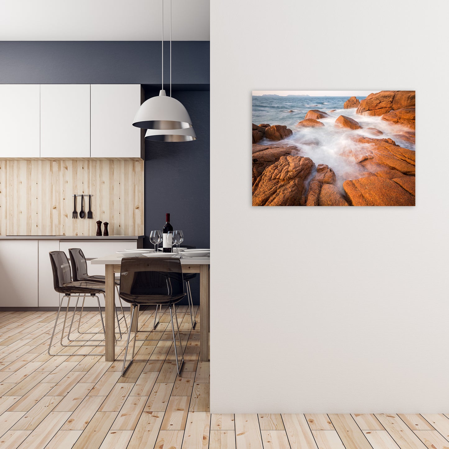 Dream In Colour Landscape Art Print by Karsten Wrobel A1 Black Frame