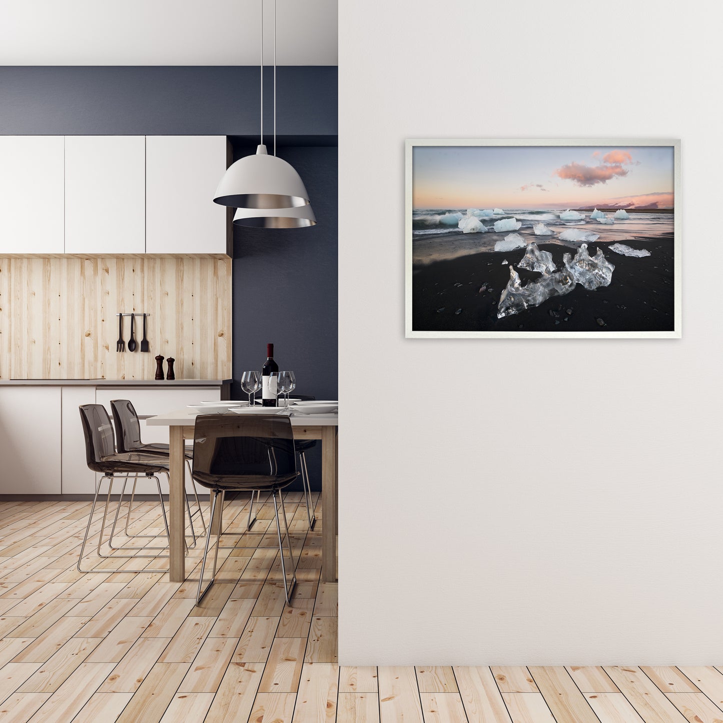 Evanescence Art Print by Karsten Wrobel A1 Oak Frame