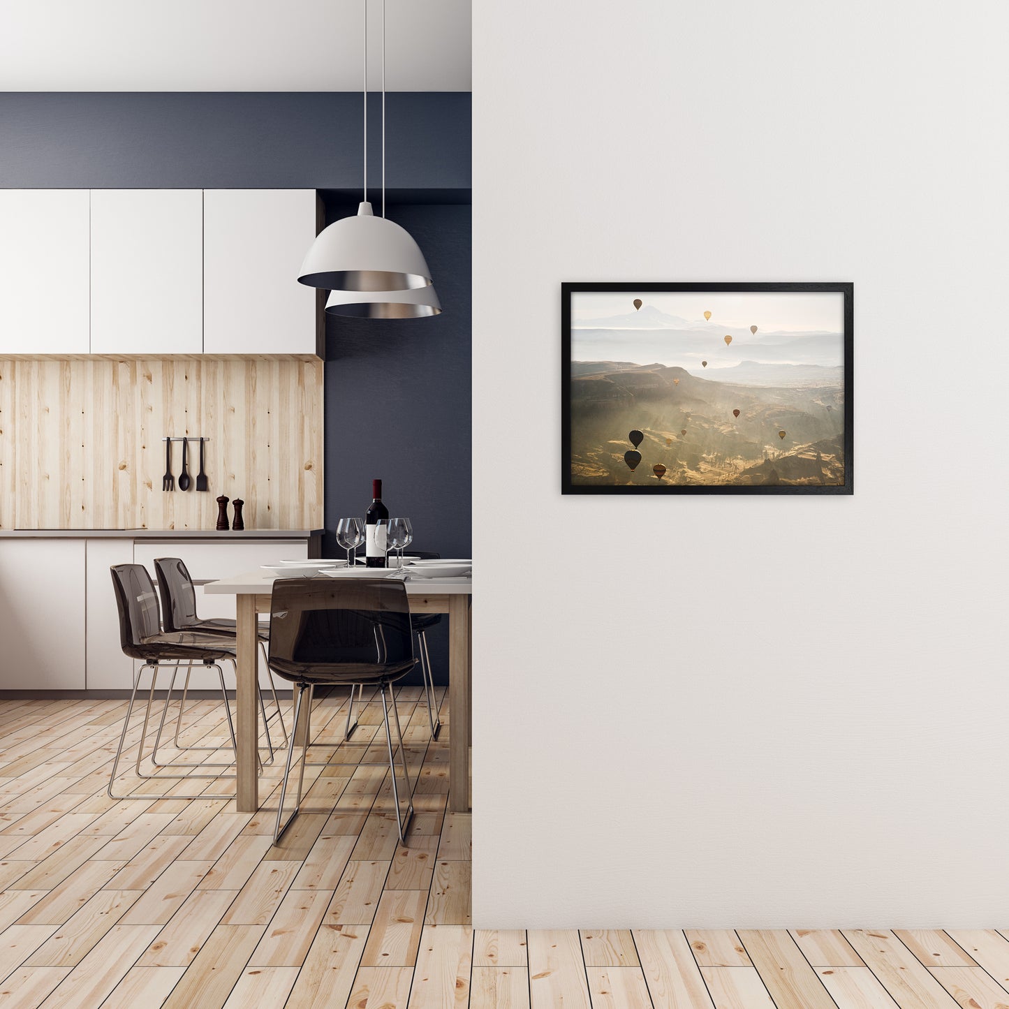 Up Up Away Art Print by Karsten Wrobel A2 White Frame
