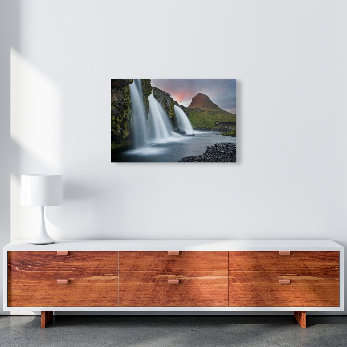 Triple Falls Art Print by Karsten Wrobel A2 Canvas
