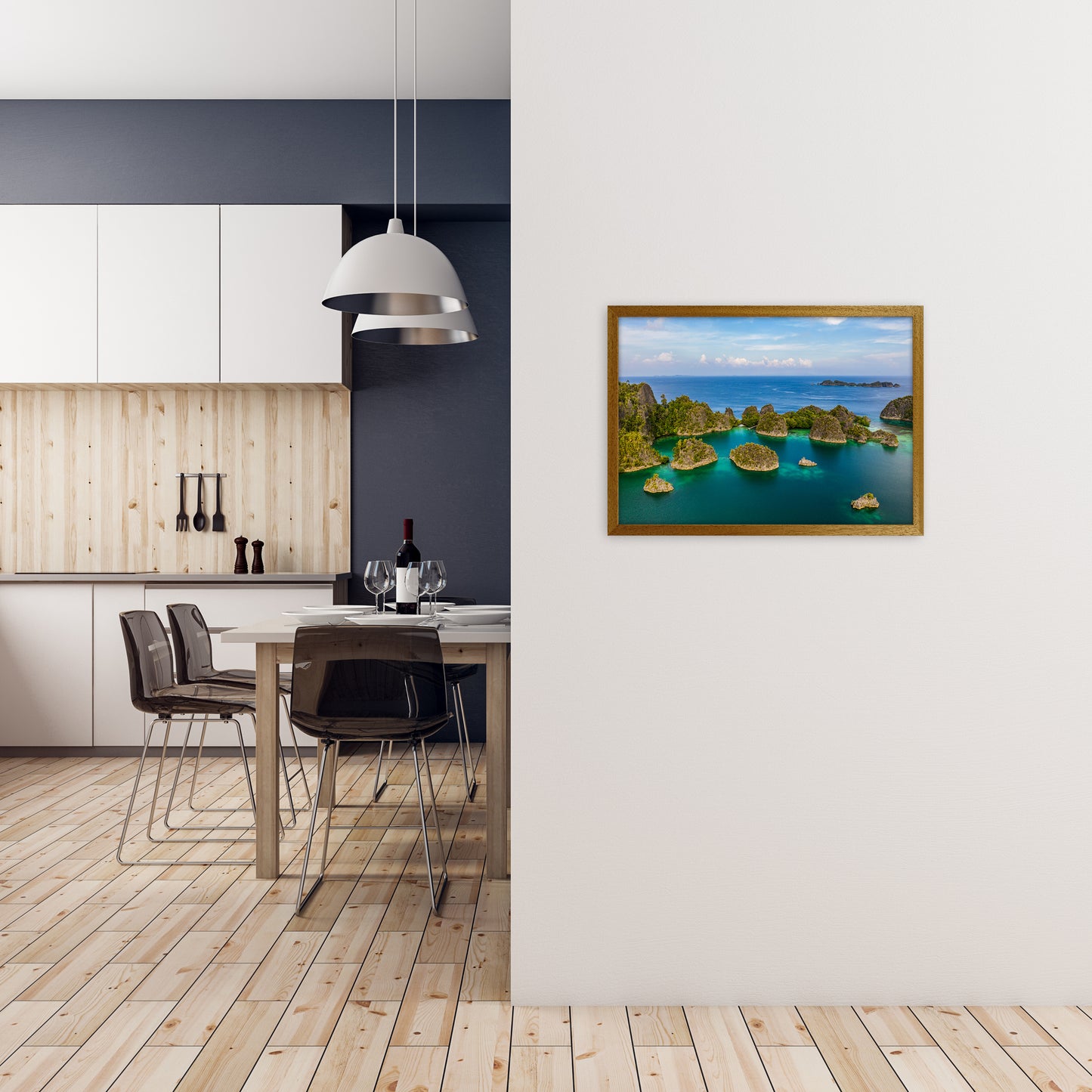 Piaynemo Bluegreen Art Print by Karsten Wrobel A2 Print Only