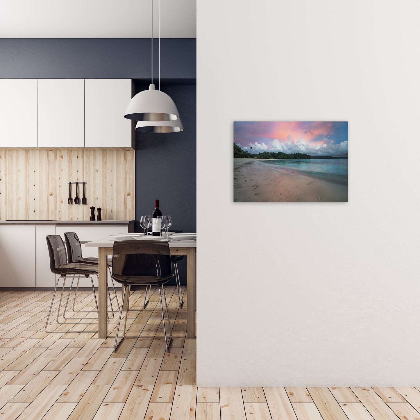 Champagne Sunrise Art Print by Karsten Wrobel A2 Black Frame