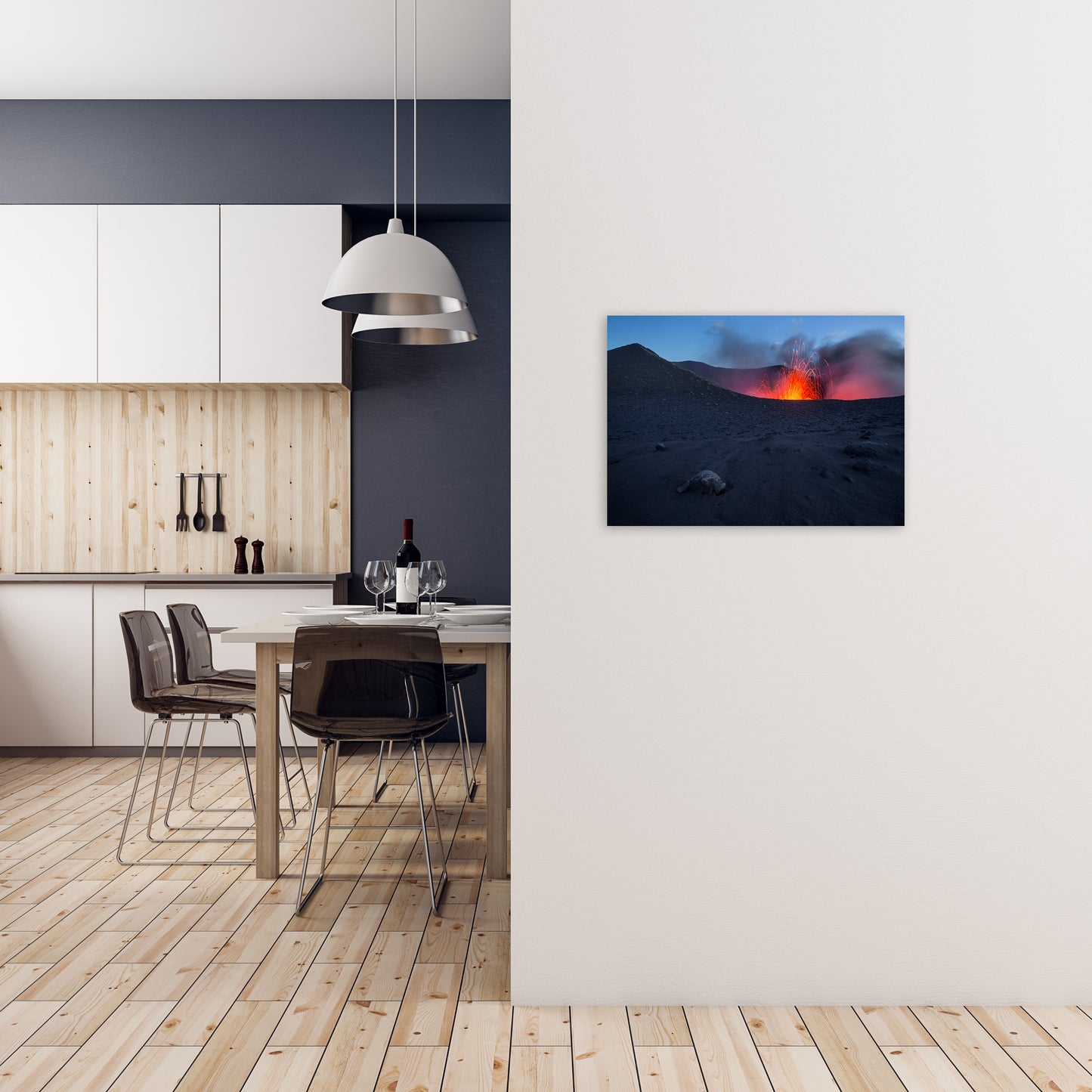 Approaching Hell Art Print by Karsten Wrobel A2 Black Frame